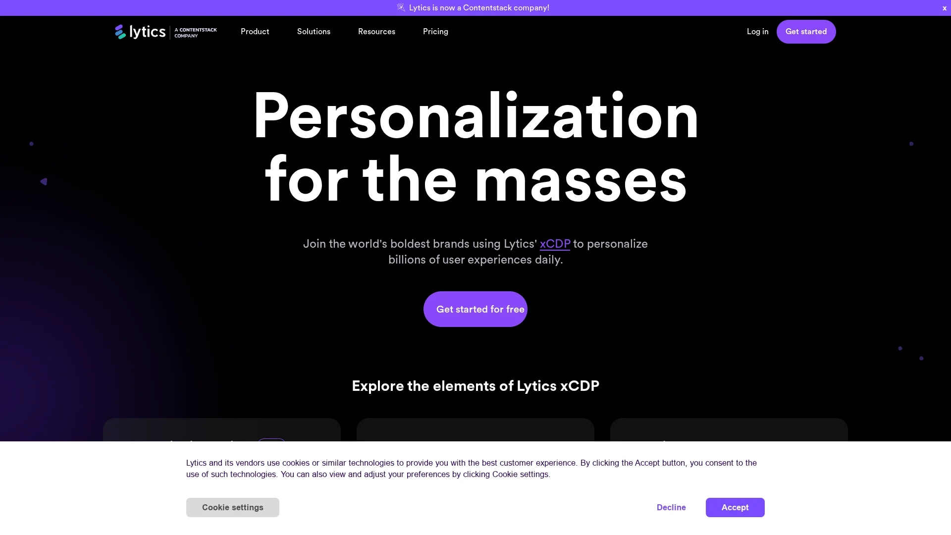 lytics homepage