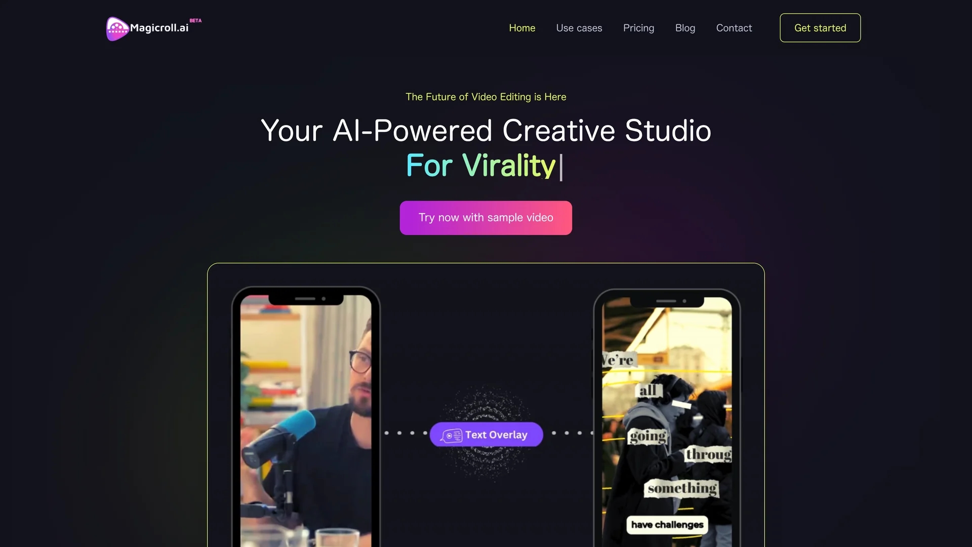 magicroll-ai homepage