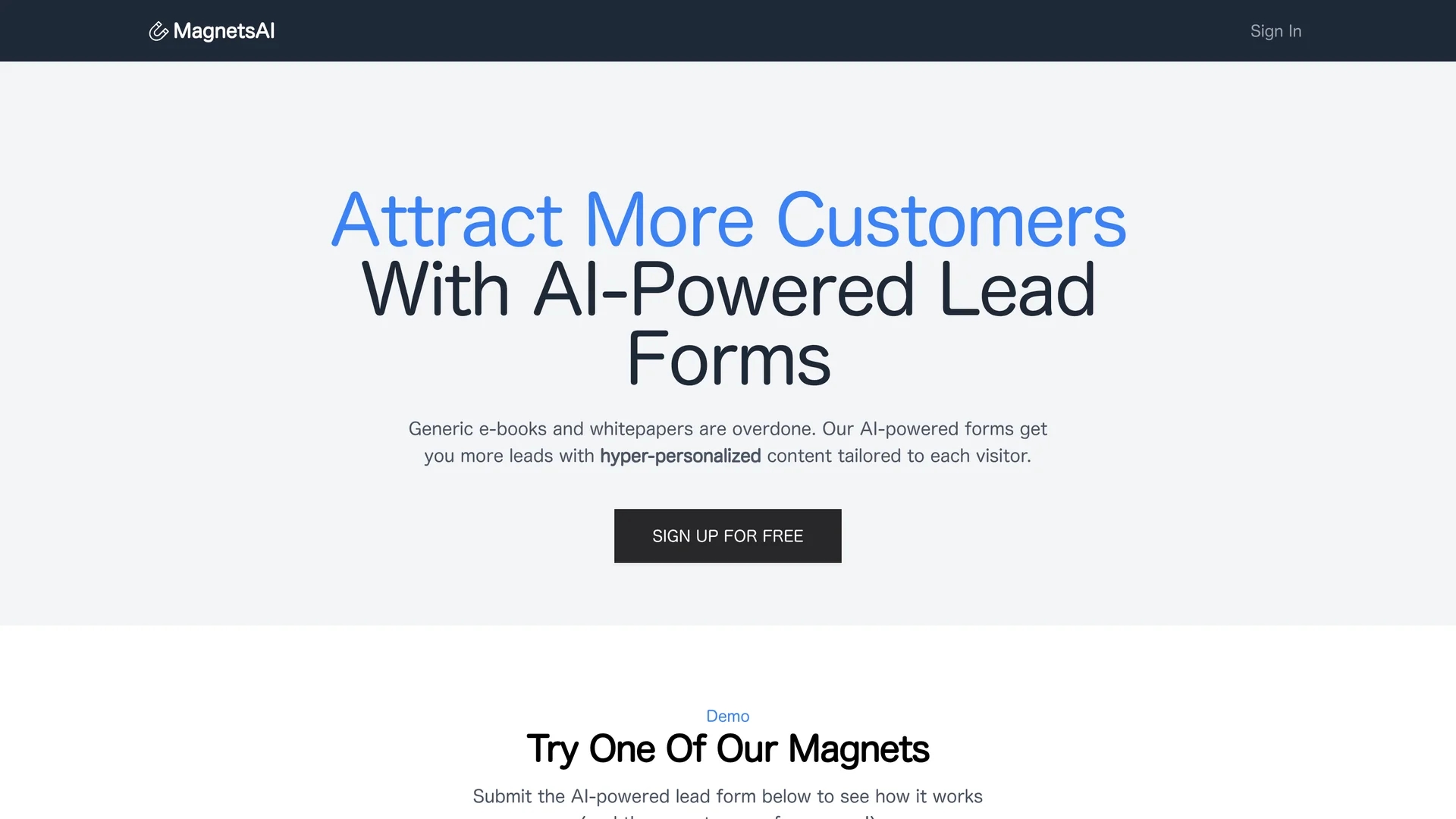 magnetsai homepage