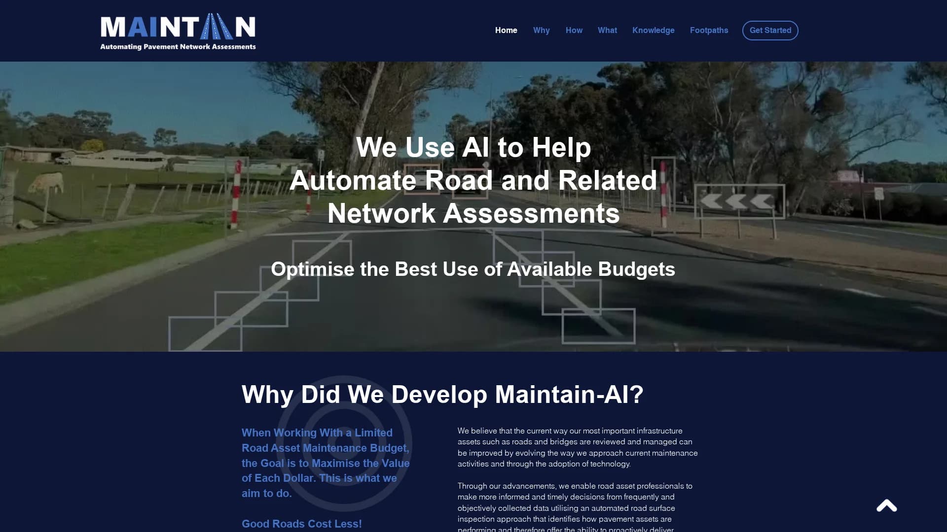 maintain-ai-good-roads-cost-less homepage