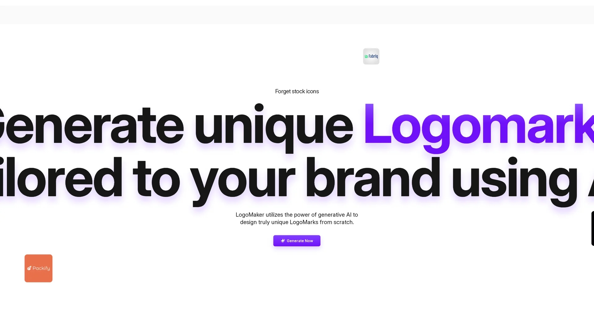makebrand-logomaker homepage