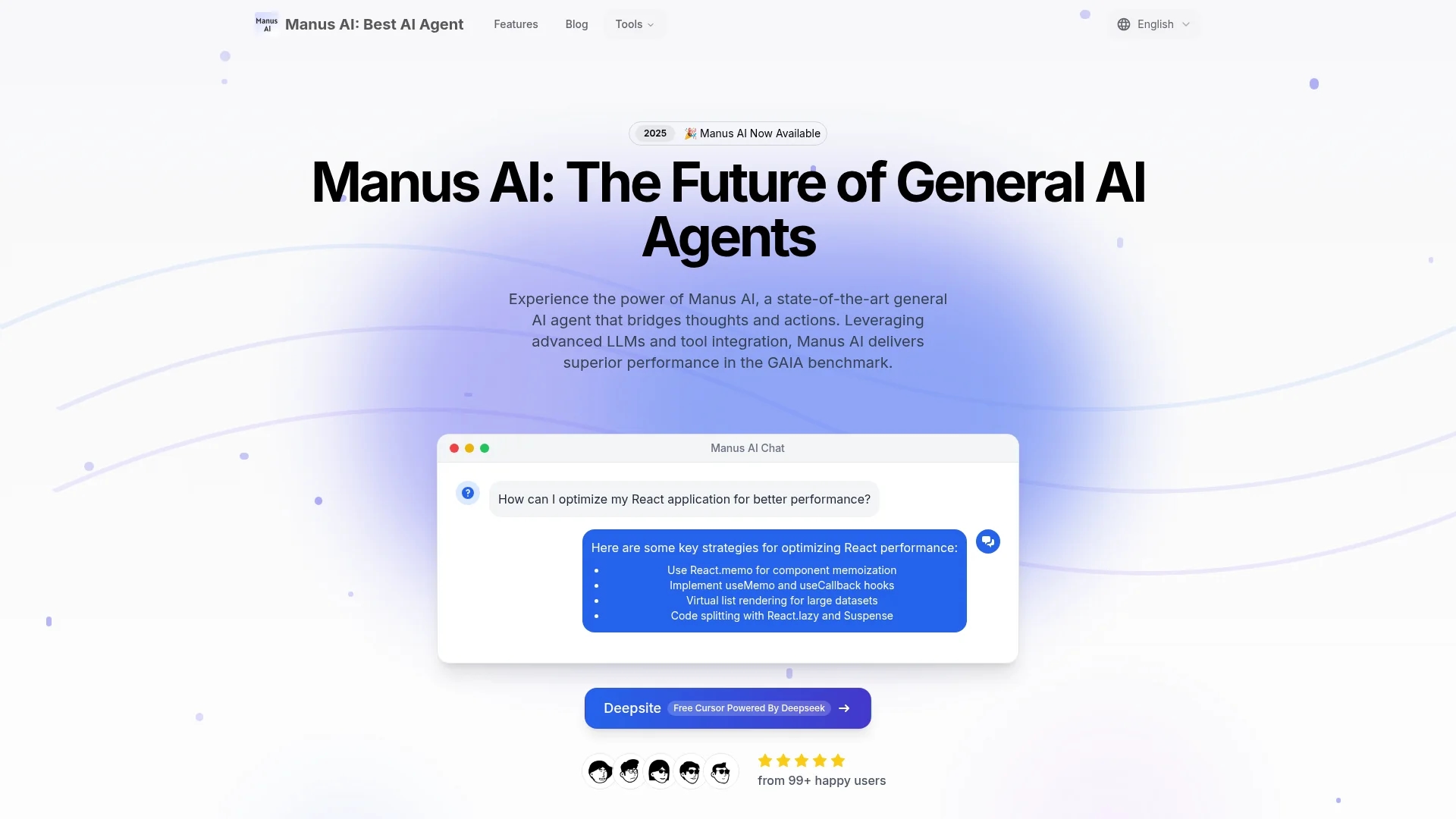 manus-ai homepage