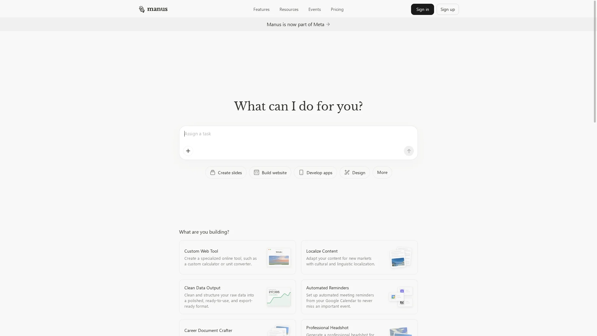 manus-im homepage