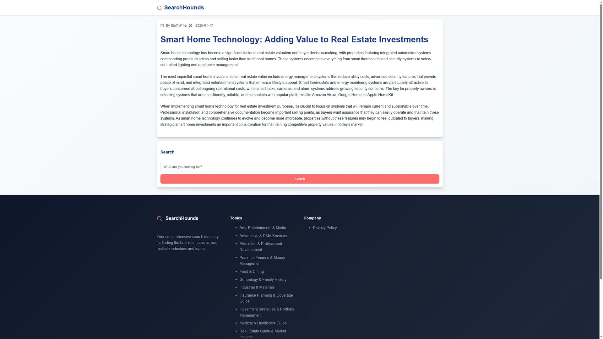 market-mapper homepage