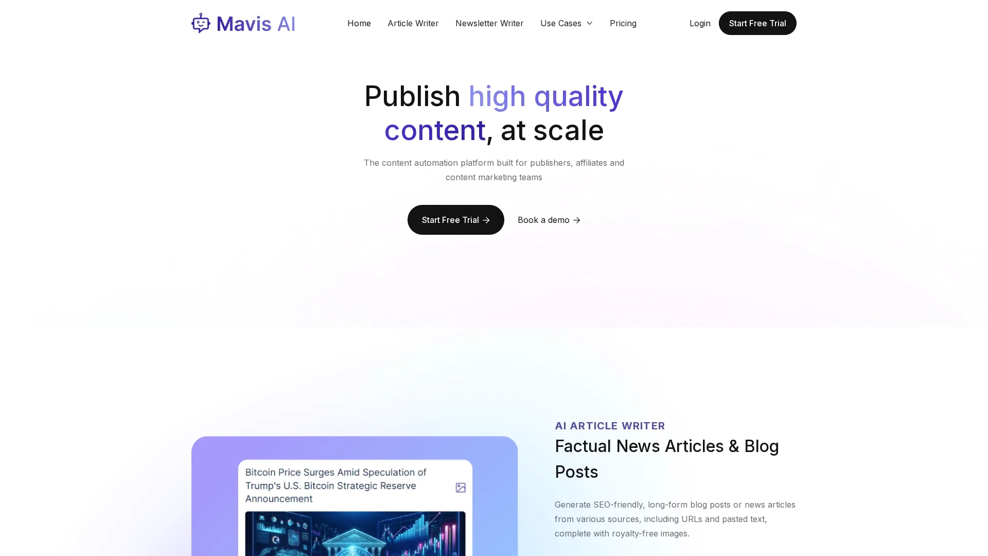 mavis-ai homepage