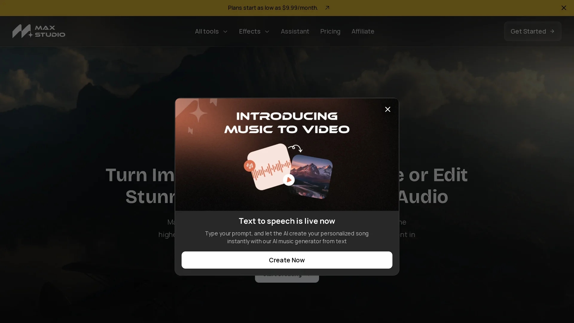max-studio-ai homepage