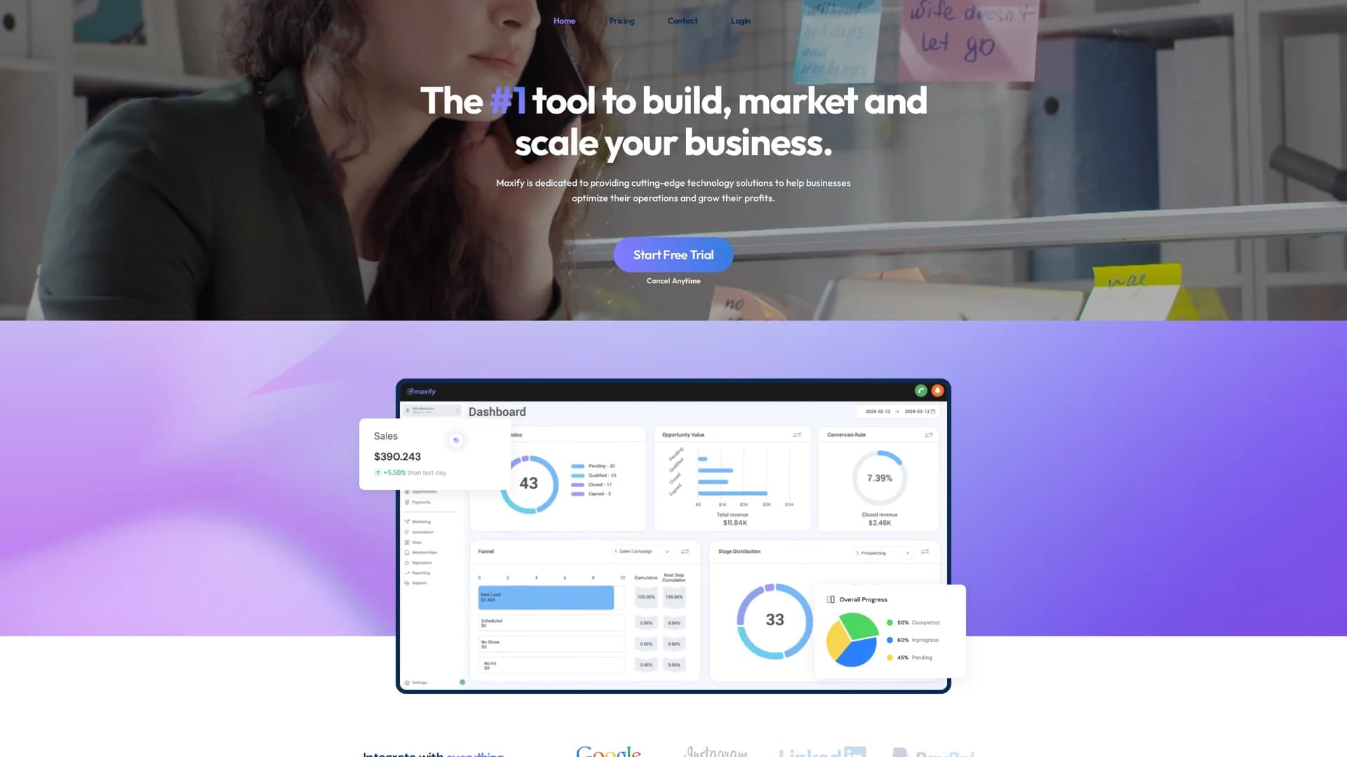 maxify homepage