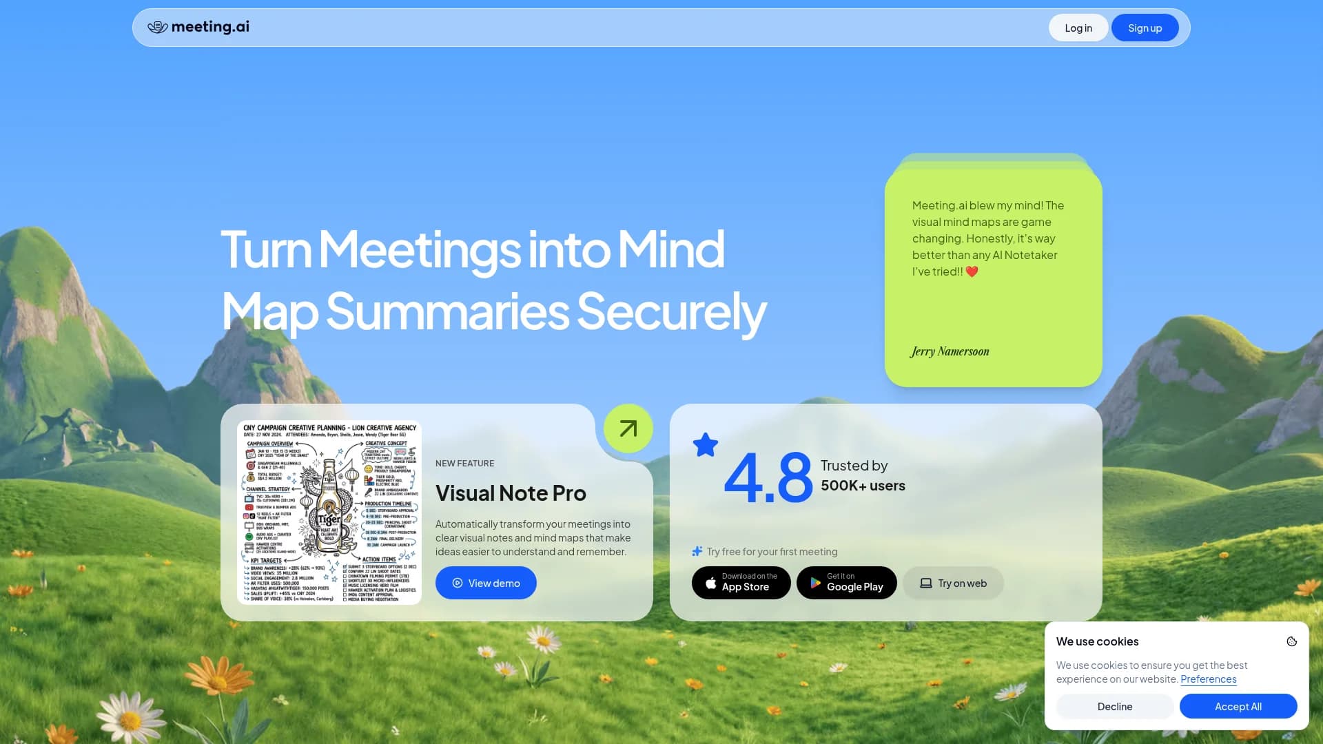 meeting-ai homepage
