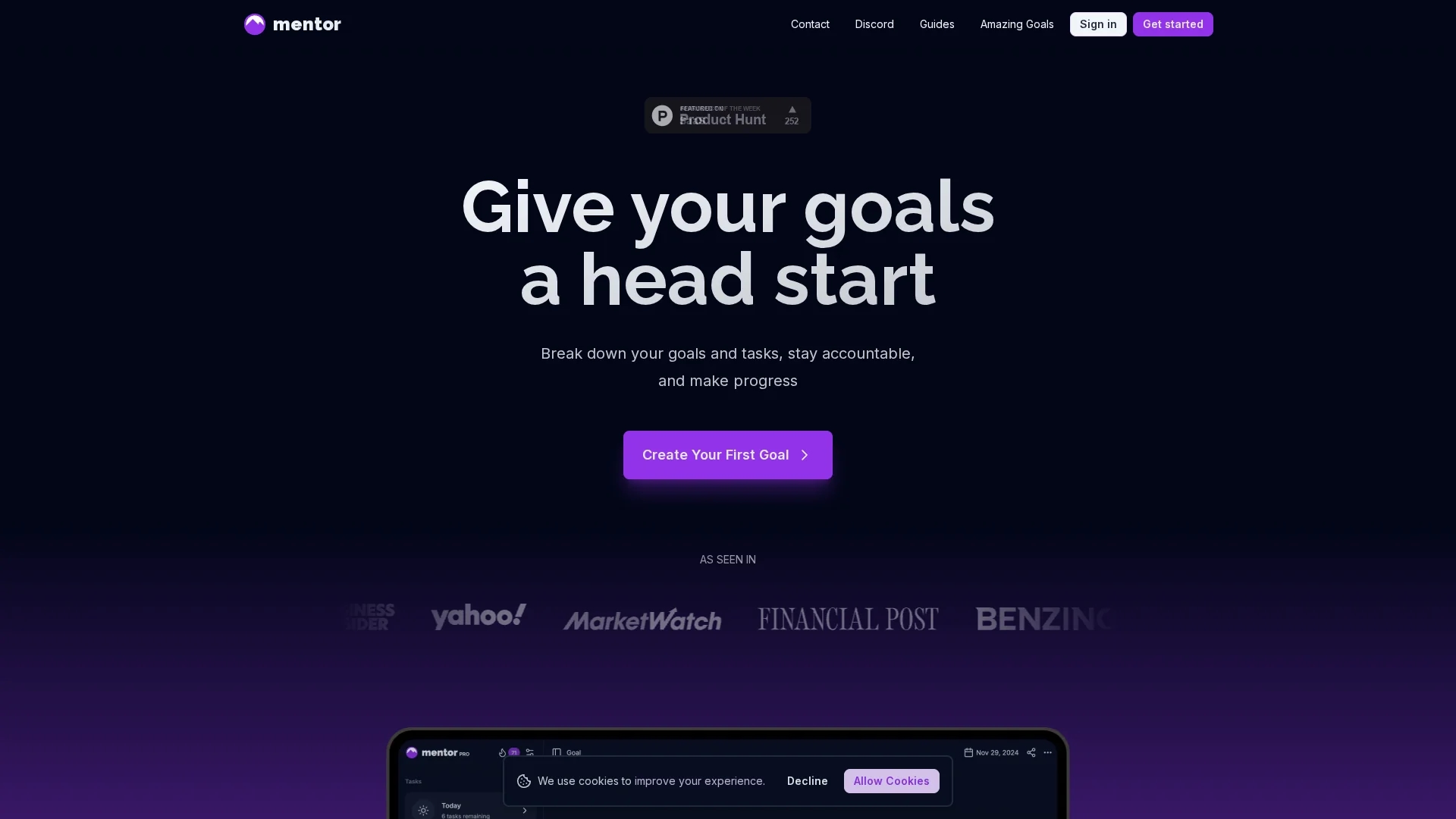 mentor-v1 homepage