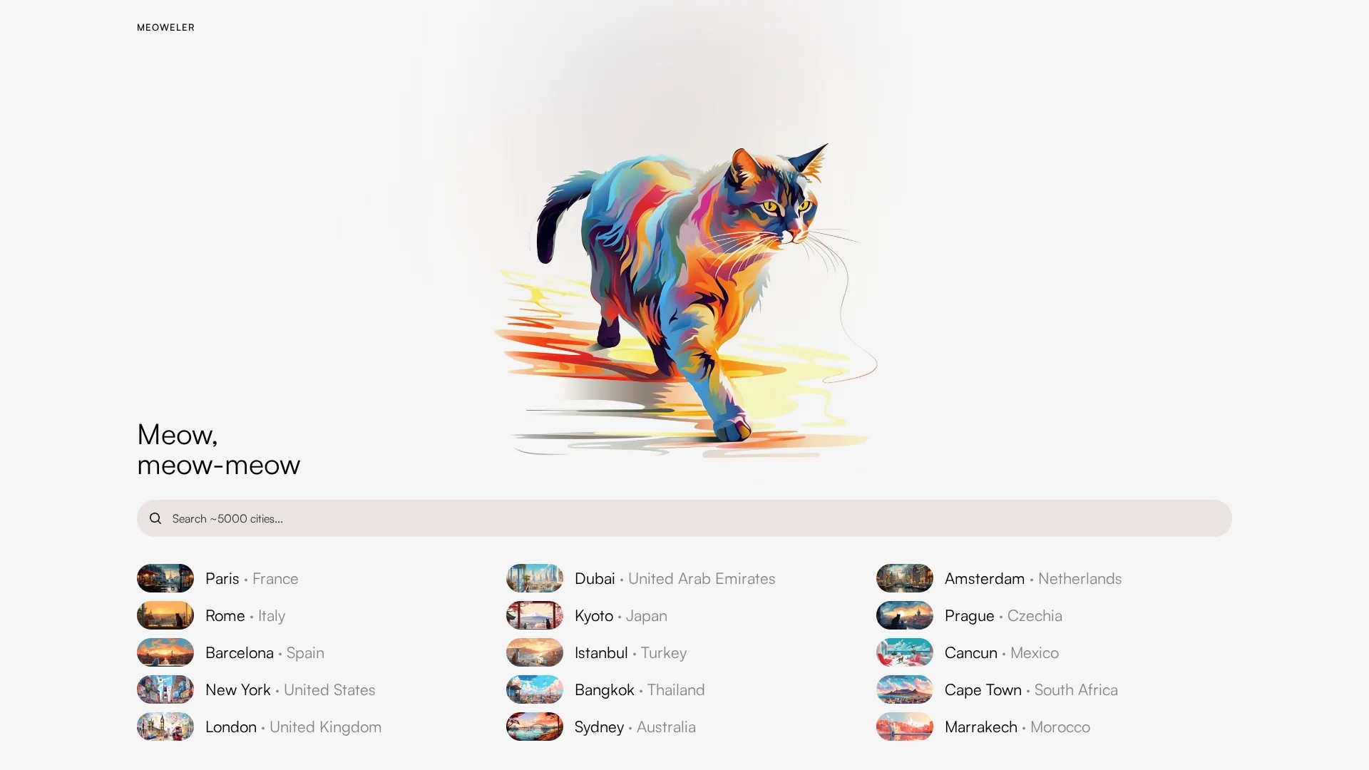 meoweler homepage