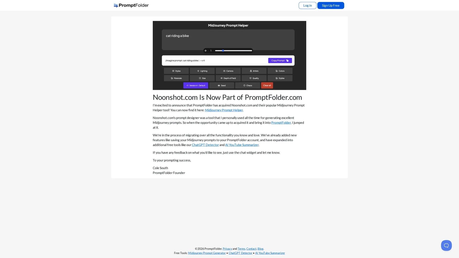 midjourney-prompt-helper homepage