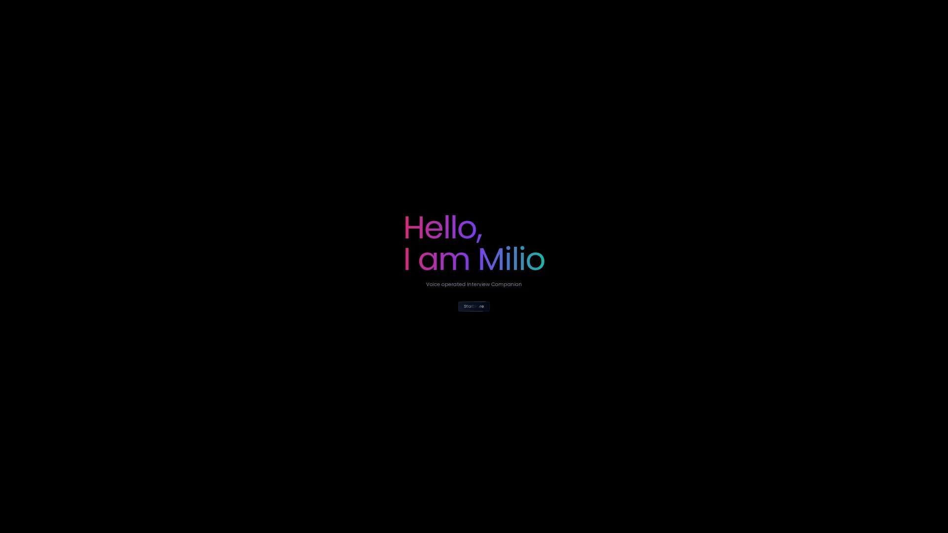 milio homepage