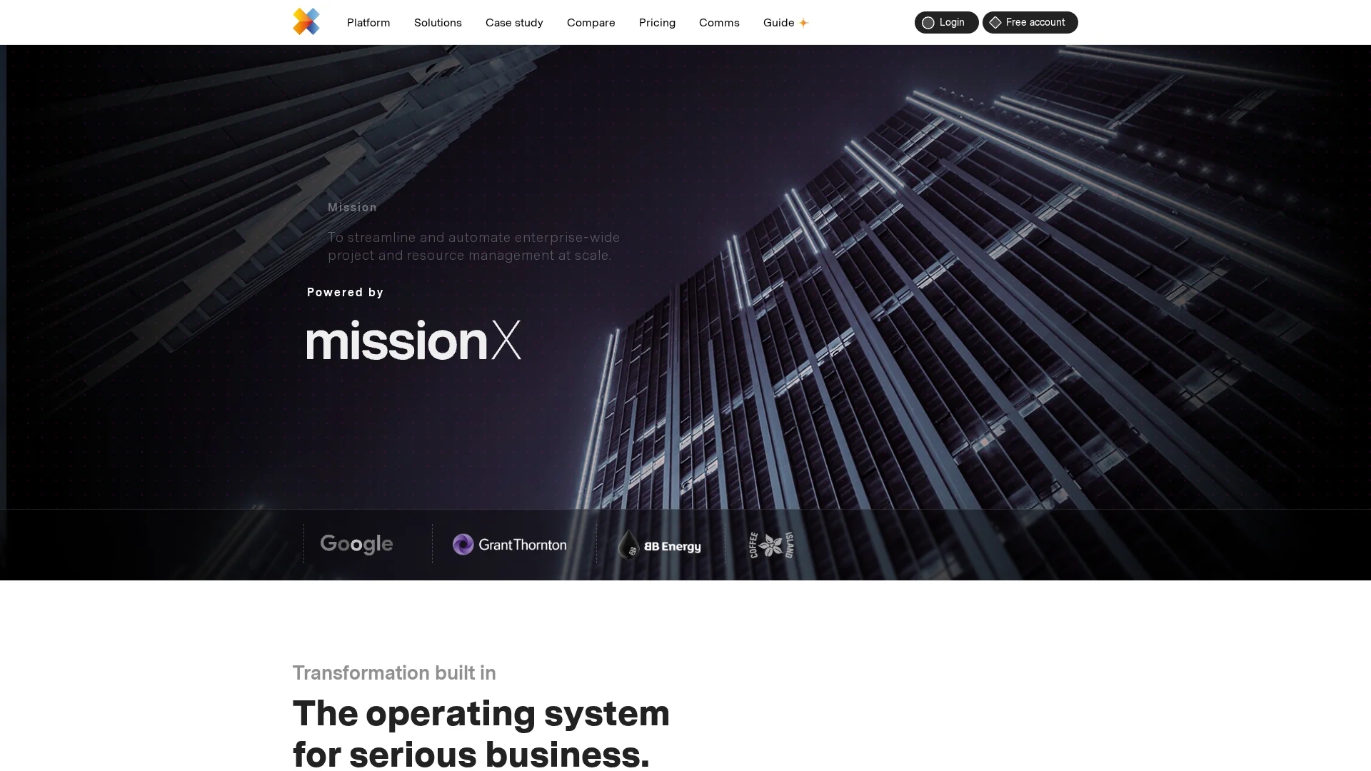 mission-x homepage
