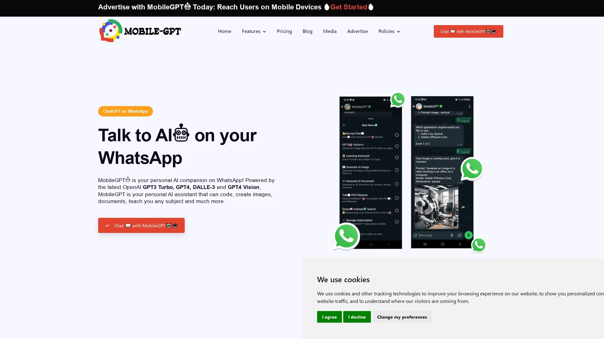 mobilegpt homepage