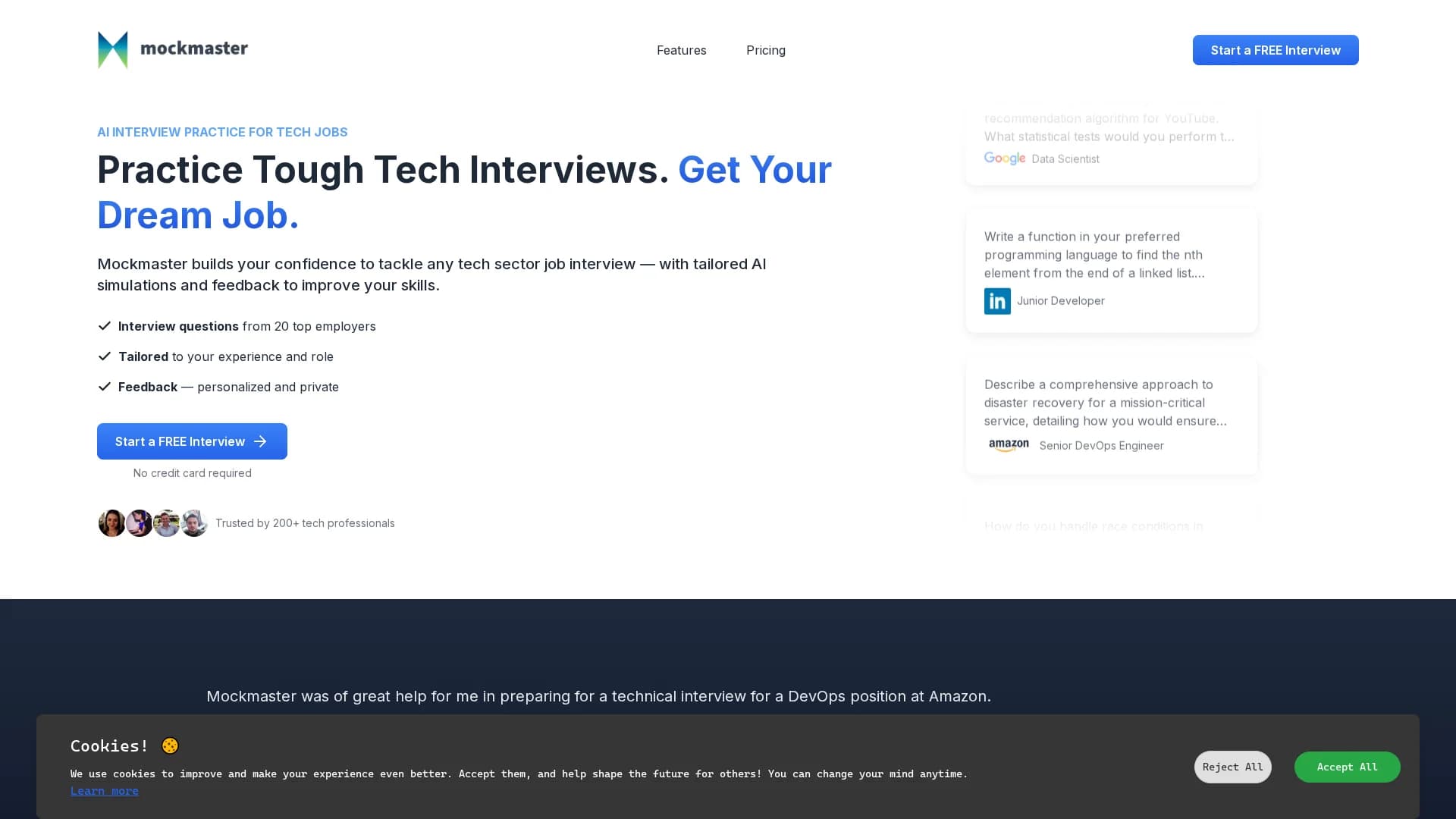 mockmaster homepage