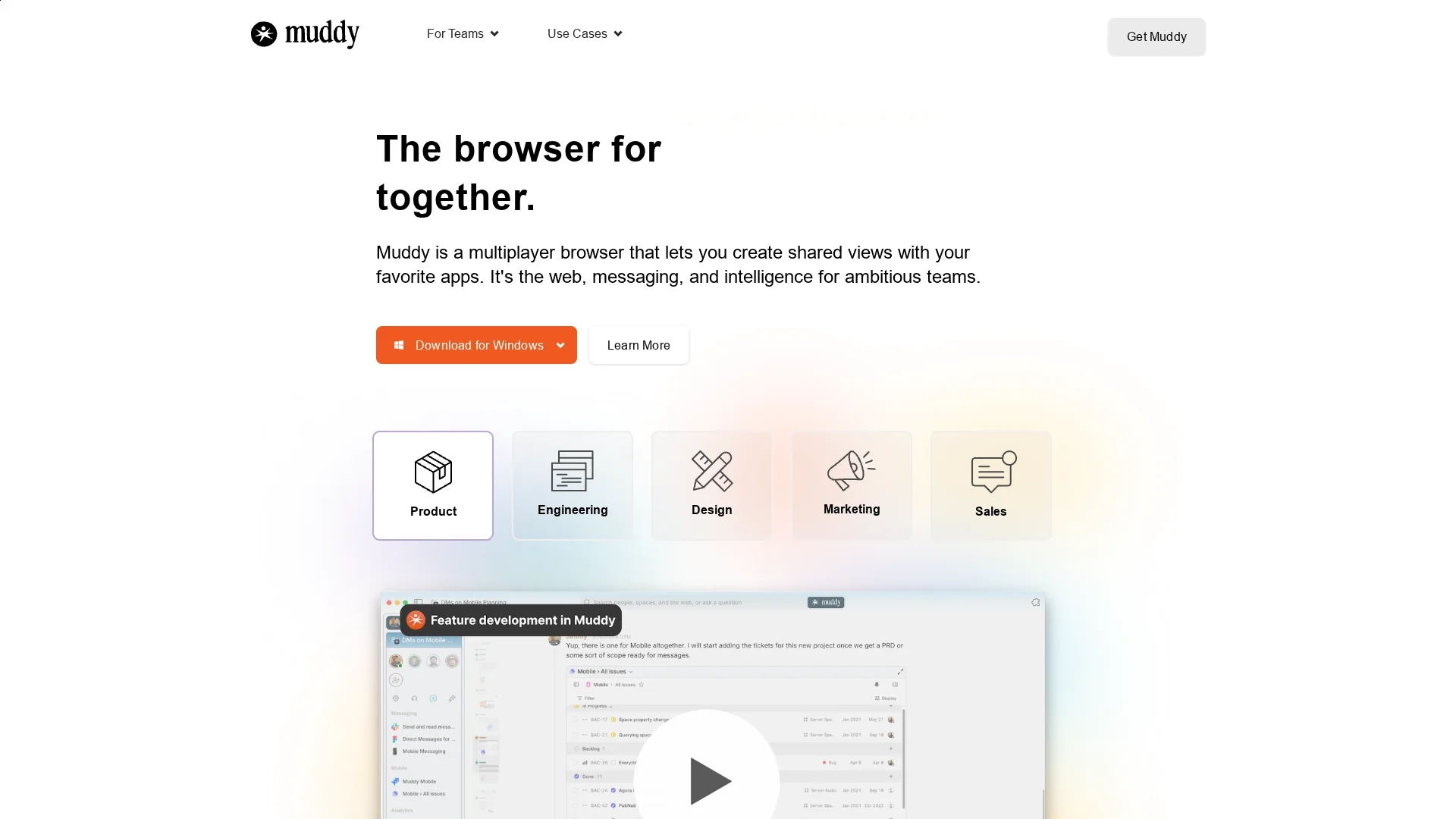muddy homepage