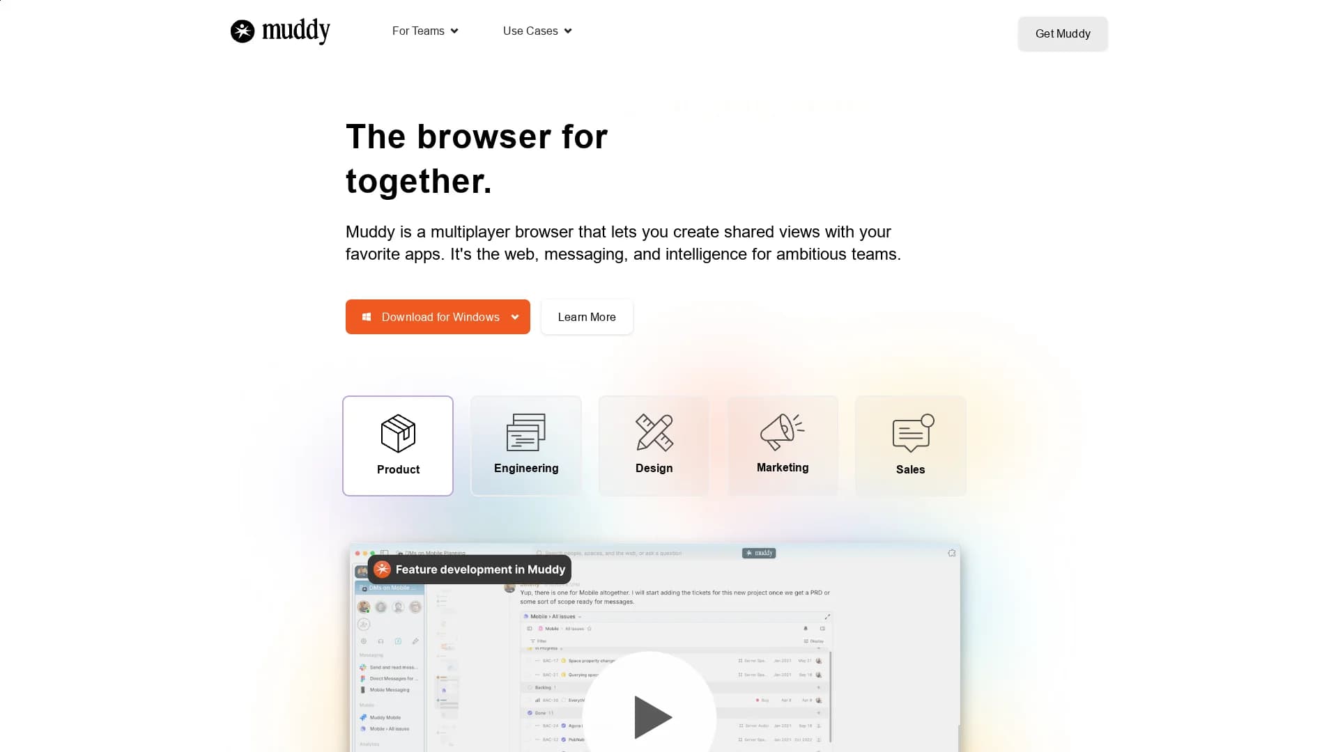 muddy homepage