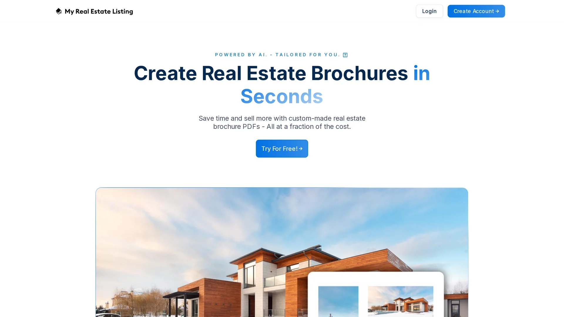 my-real-estate-listing-ai homepage