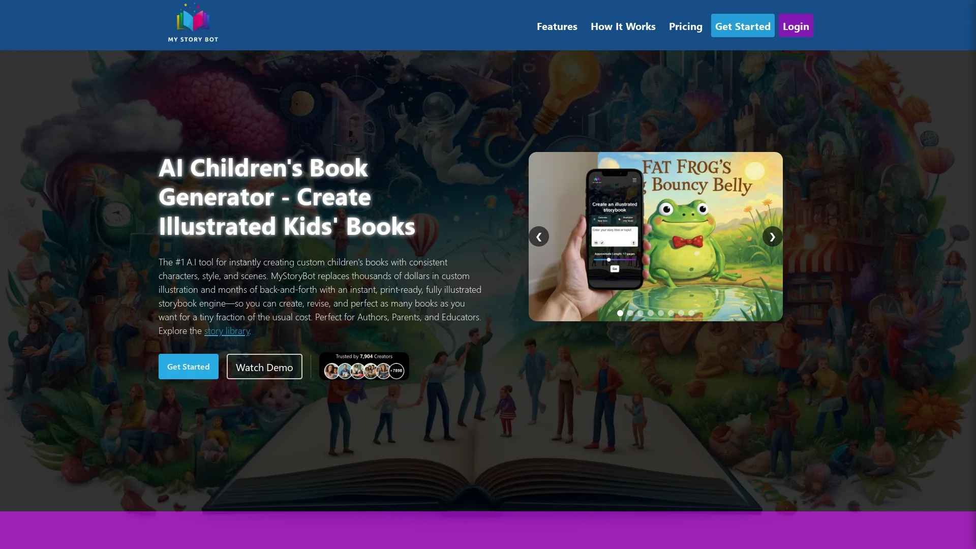 my-storybot homepage