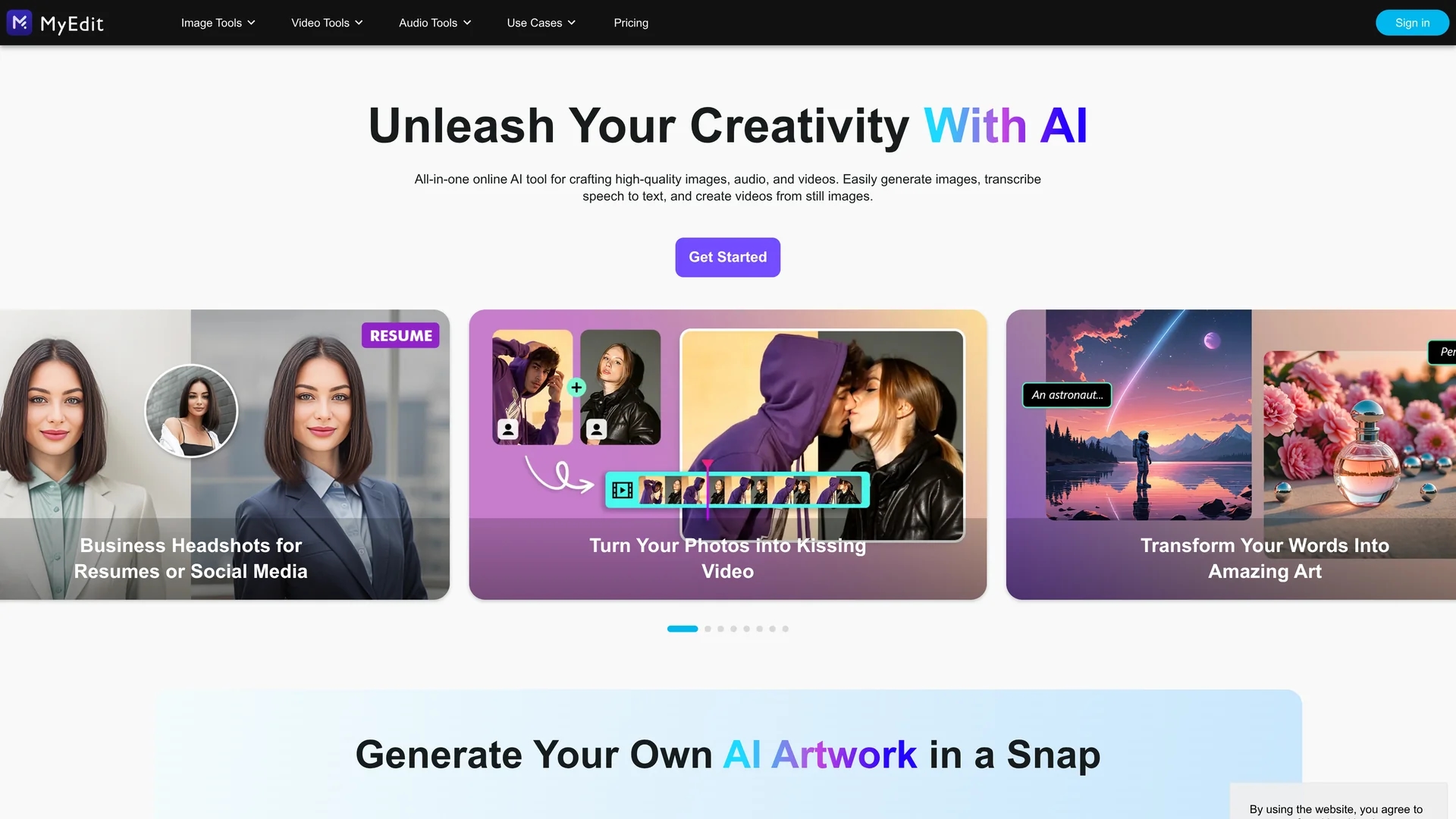 myedit homepage