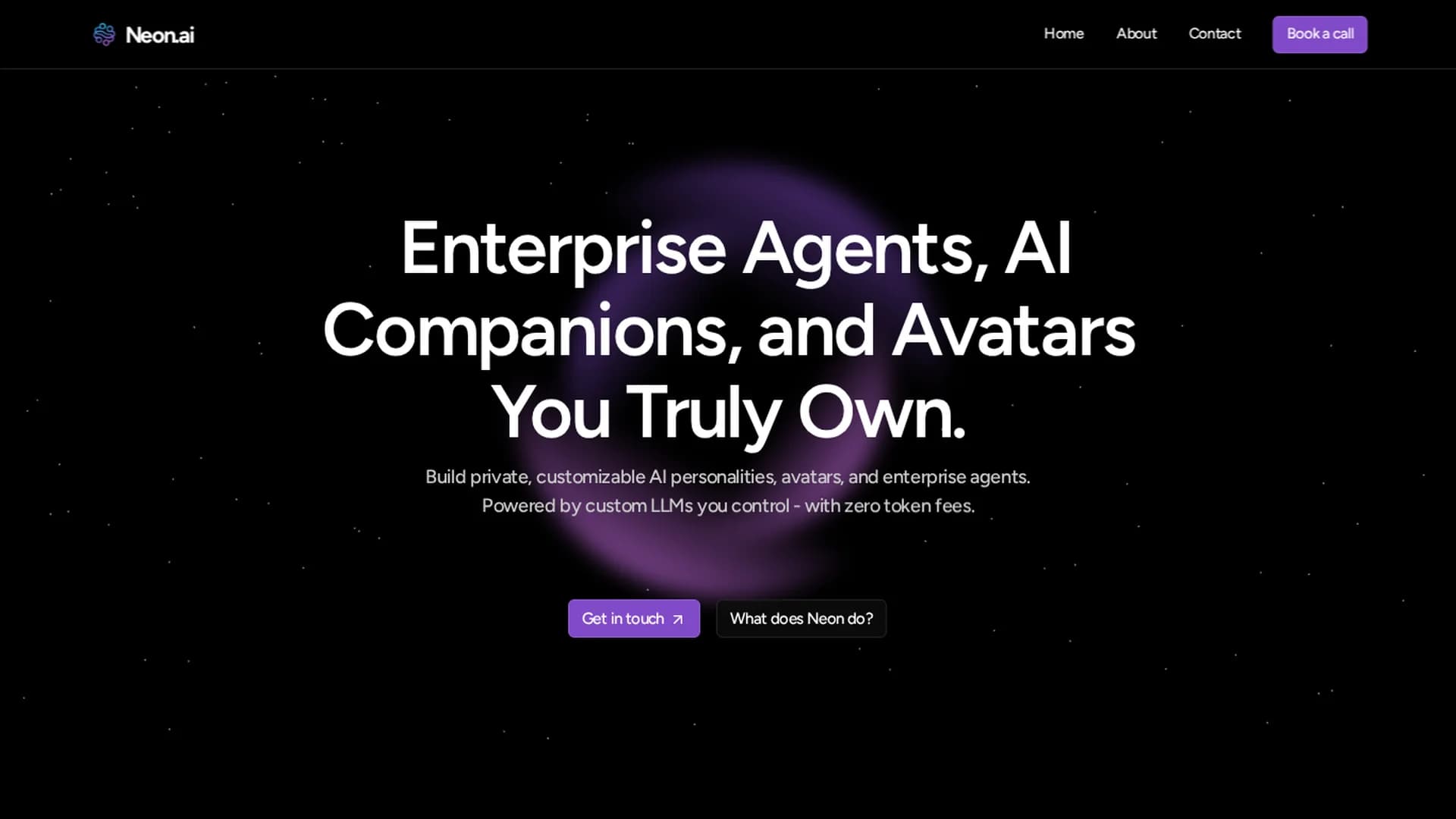 neon-ai homepage