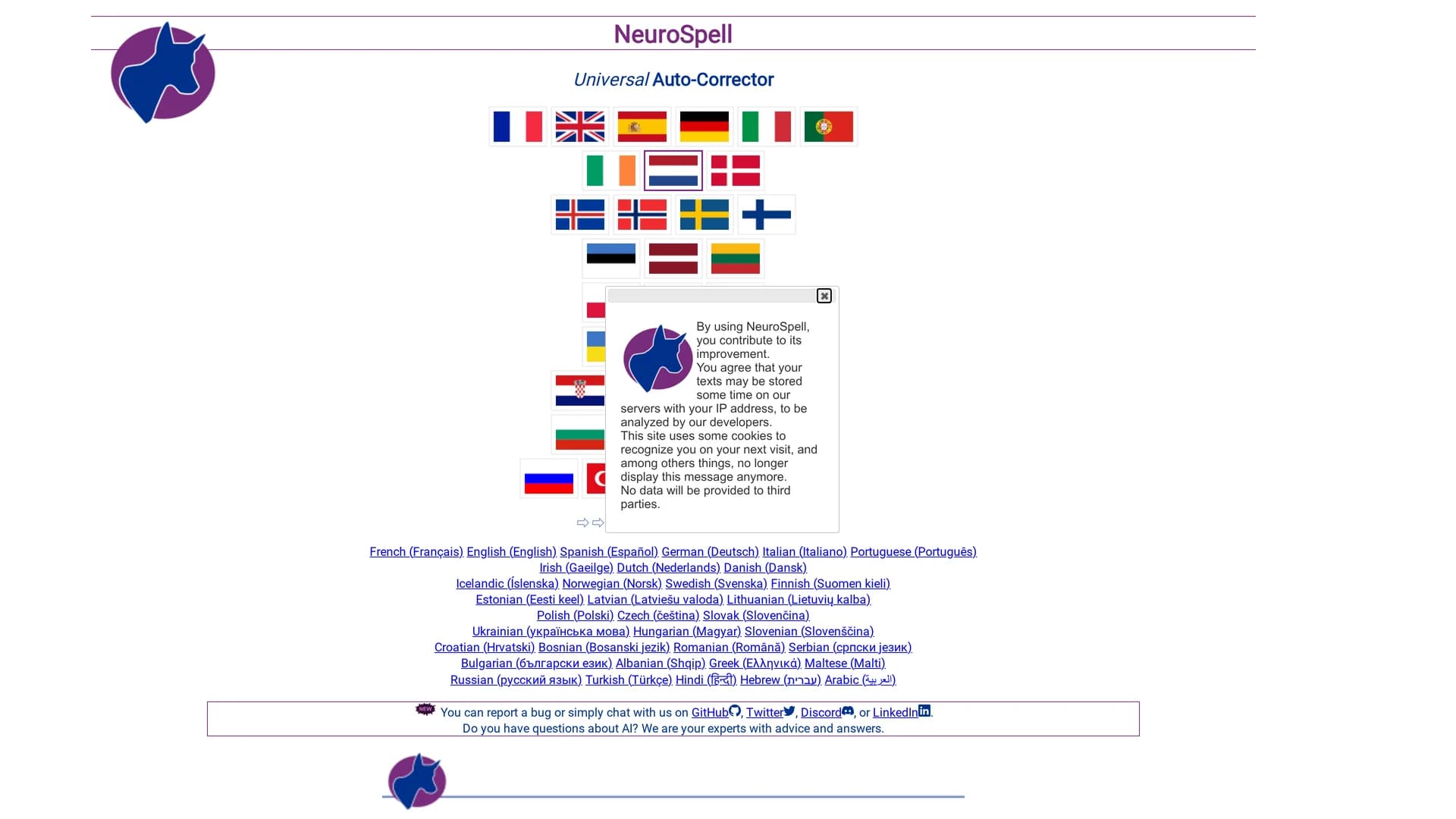 neurospell homepage