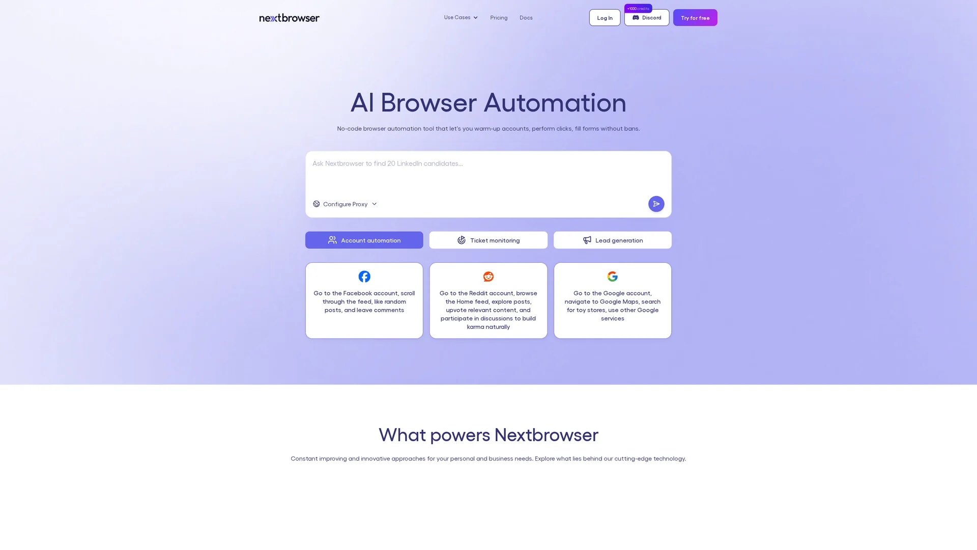 nextbrowser homepage