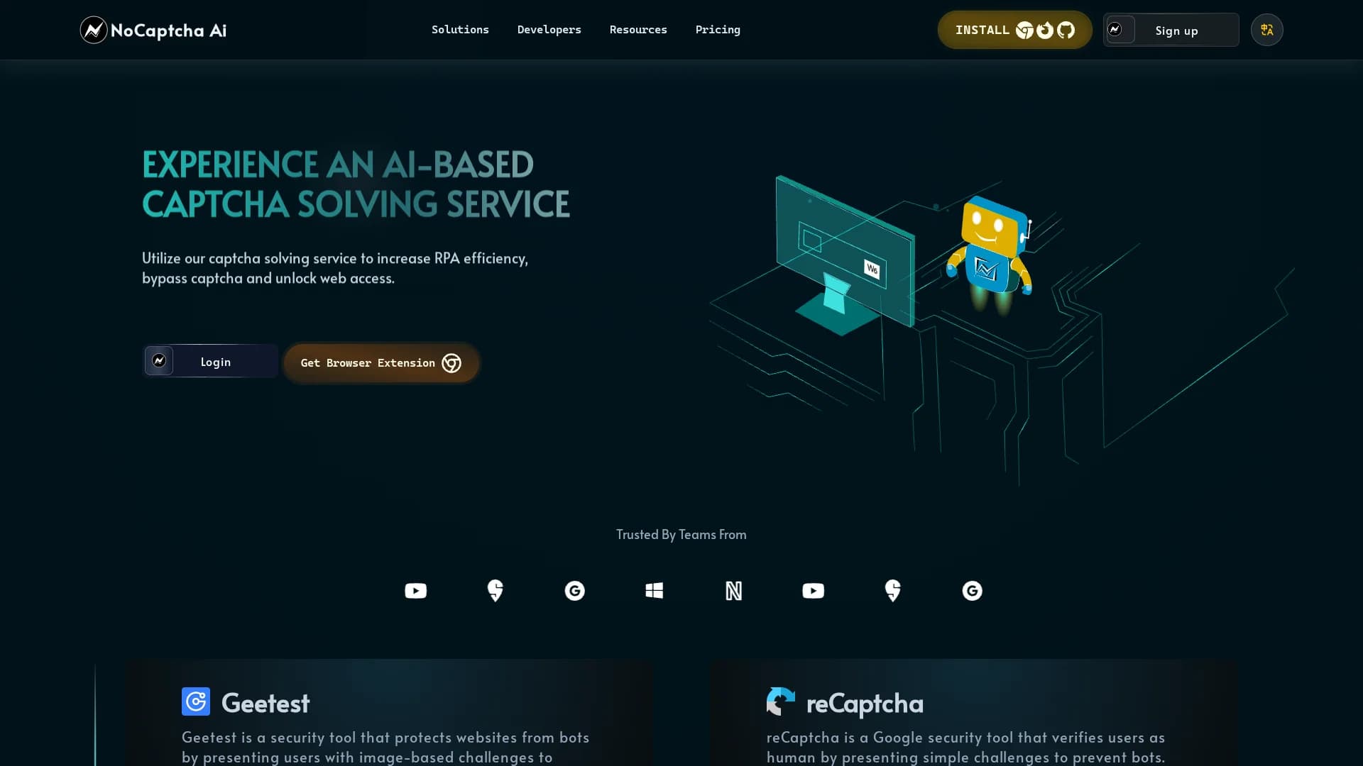 nocaptcha-automatic-captcha-solver homepage