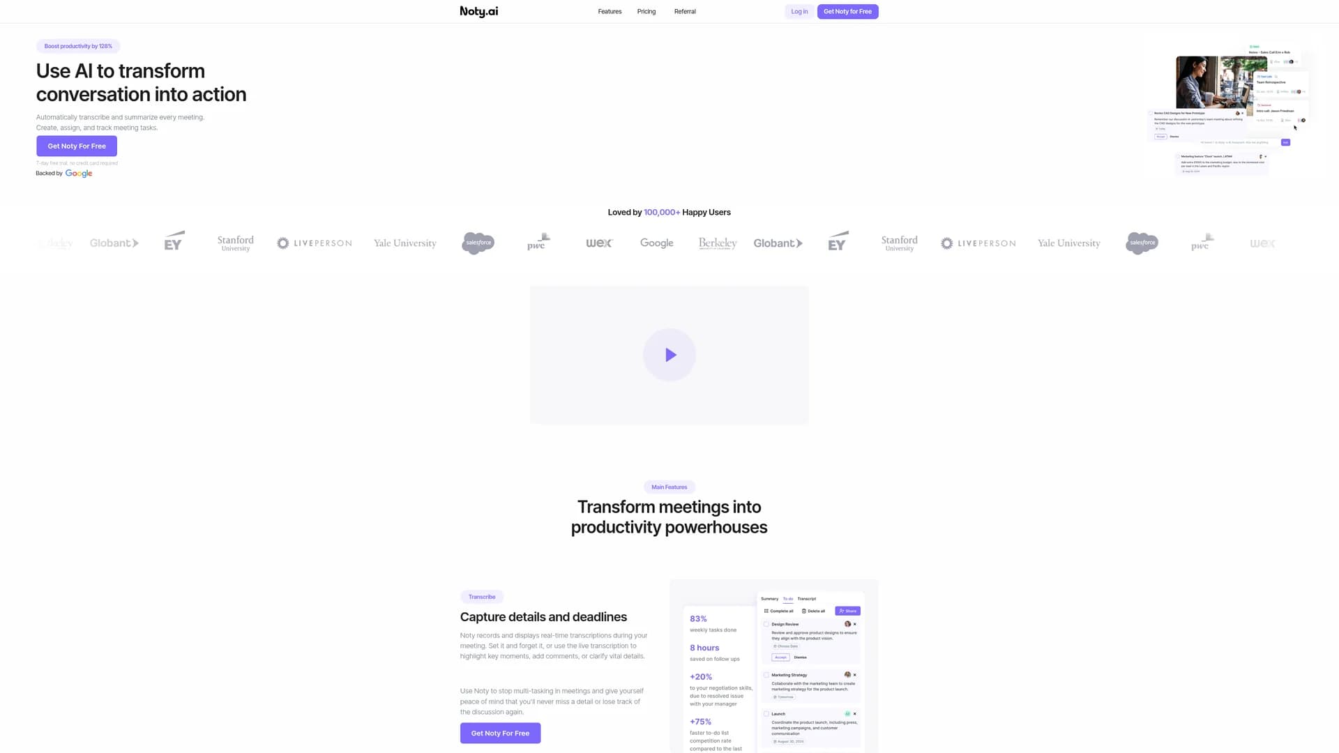 noty-ai homepage