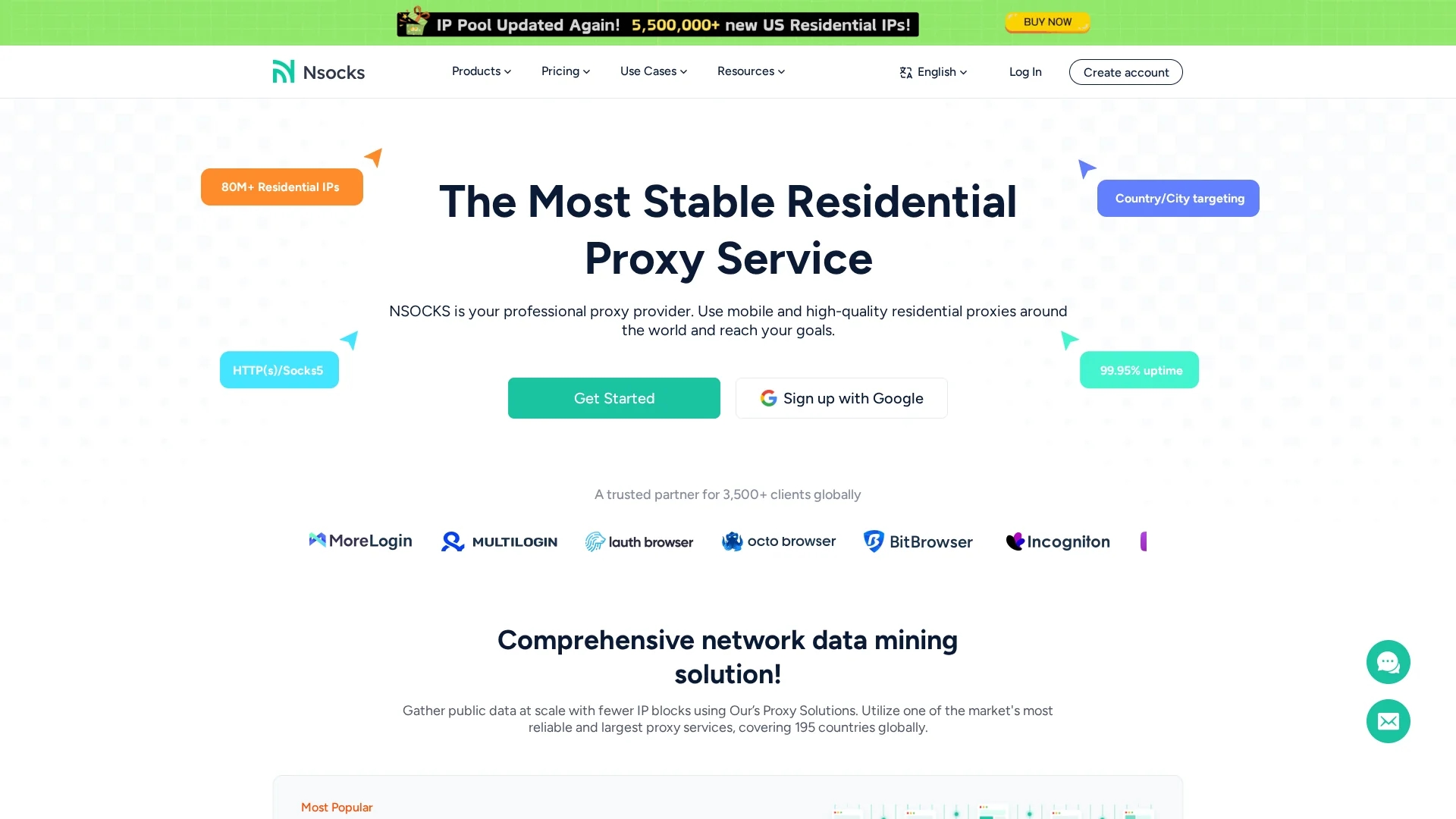 nsocks-com homepage
