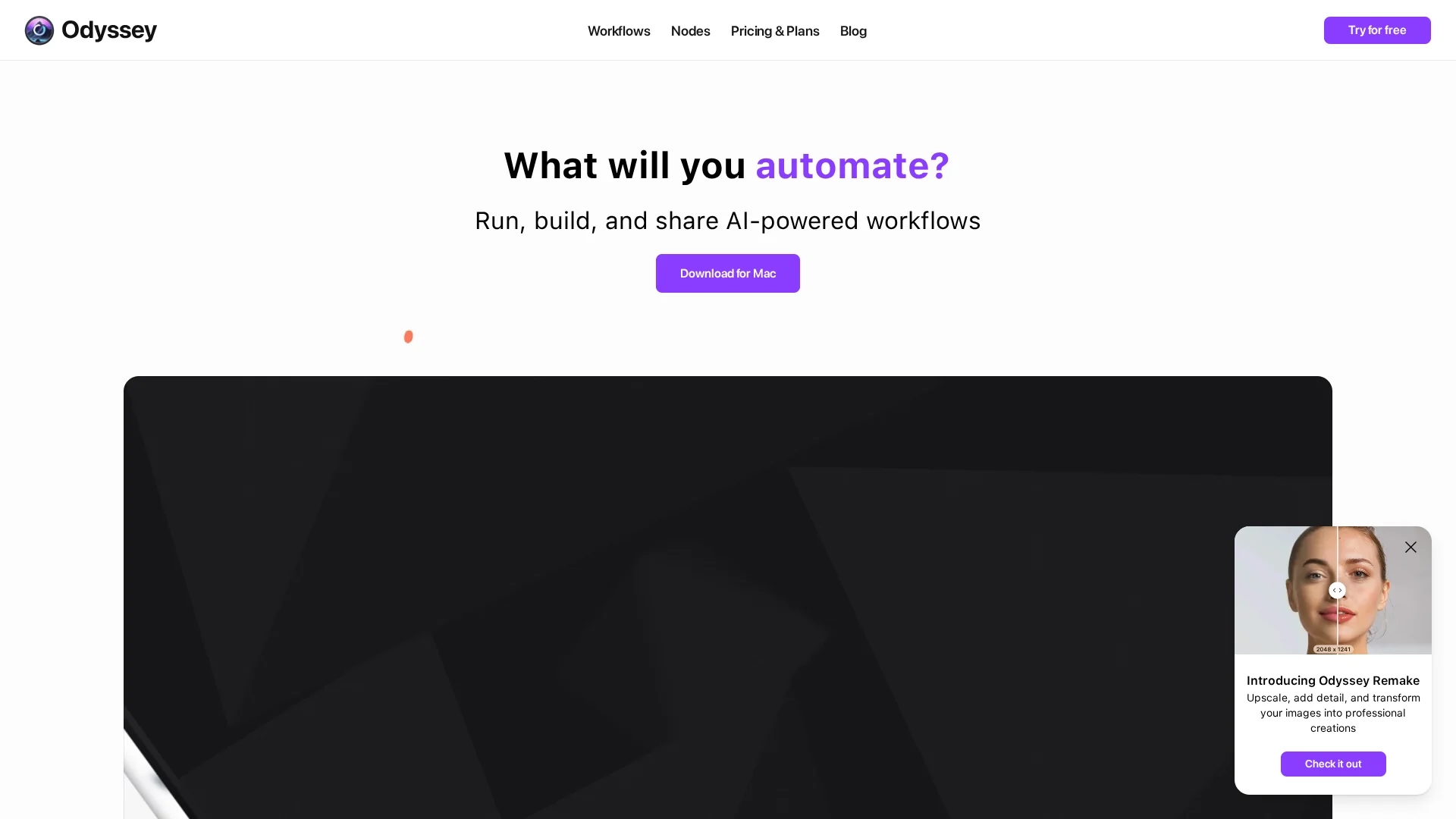 odyssey homepage