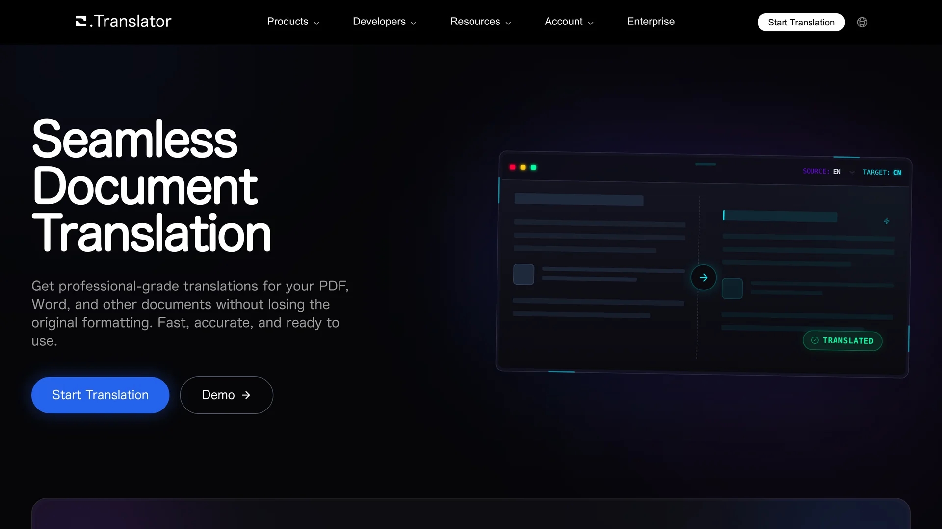 office-translator homepage