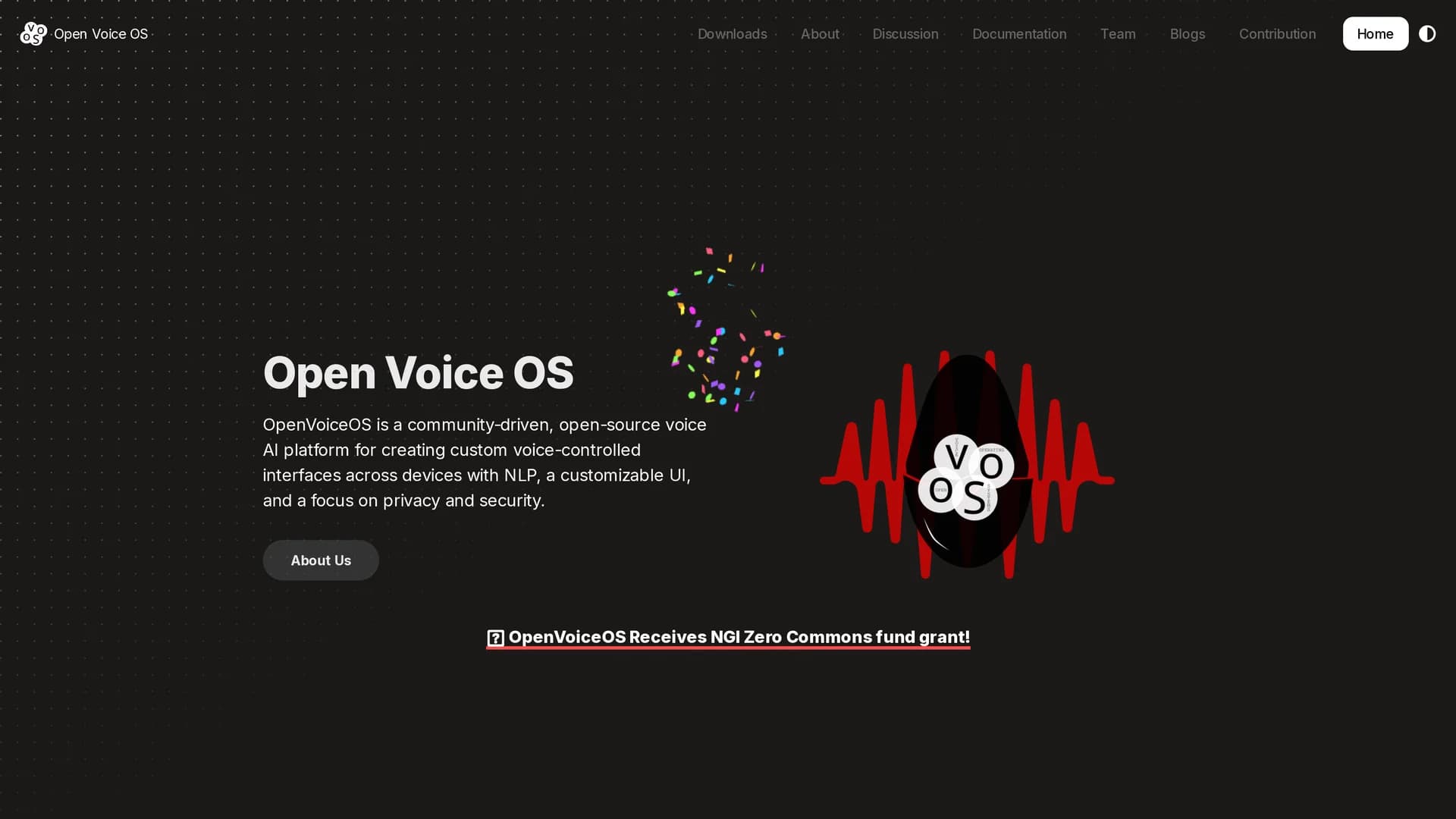 open-voice-os homepage