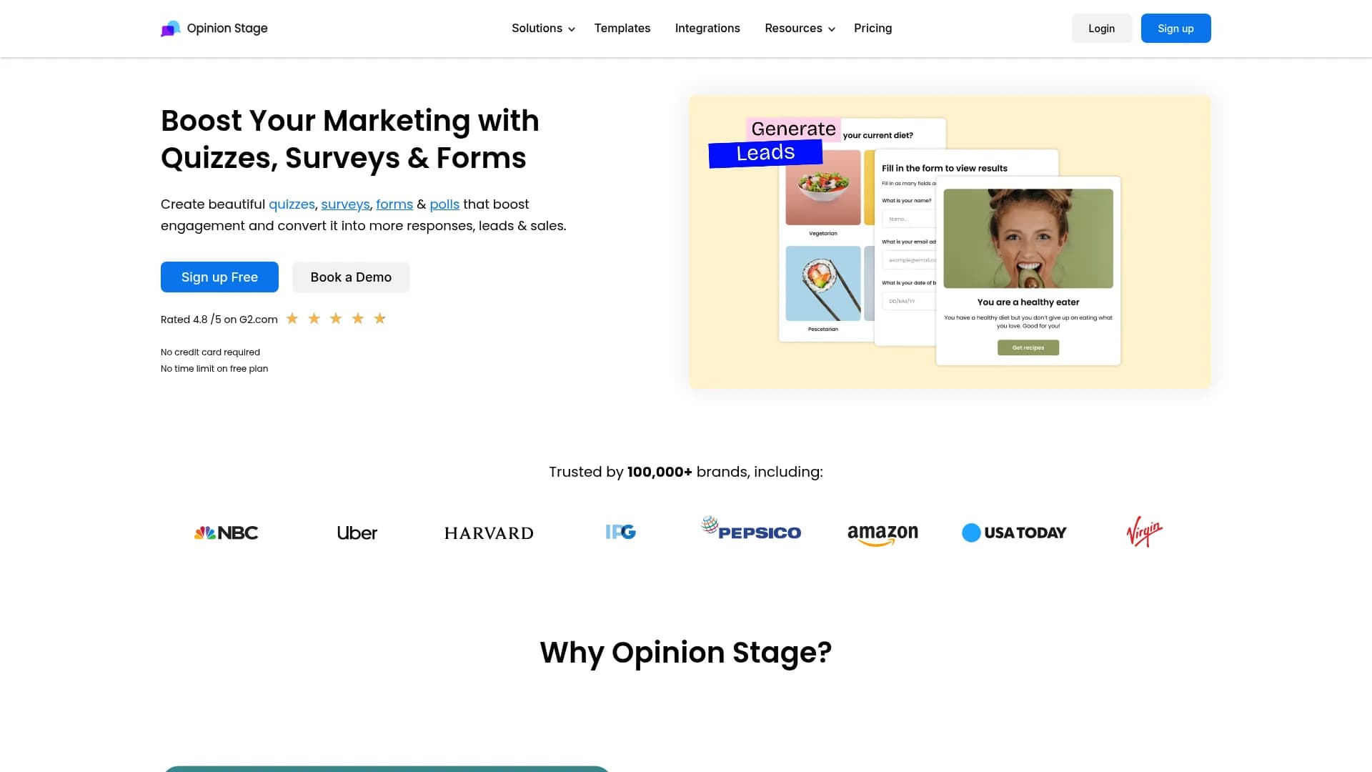opinion-stage-ai homepage
