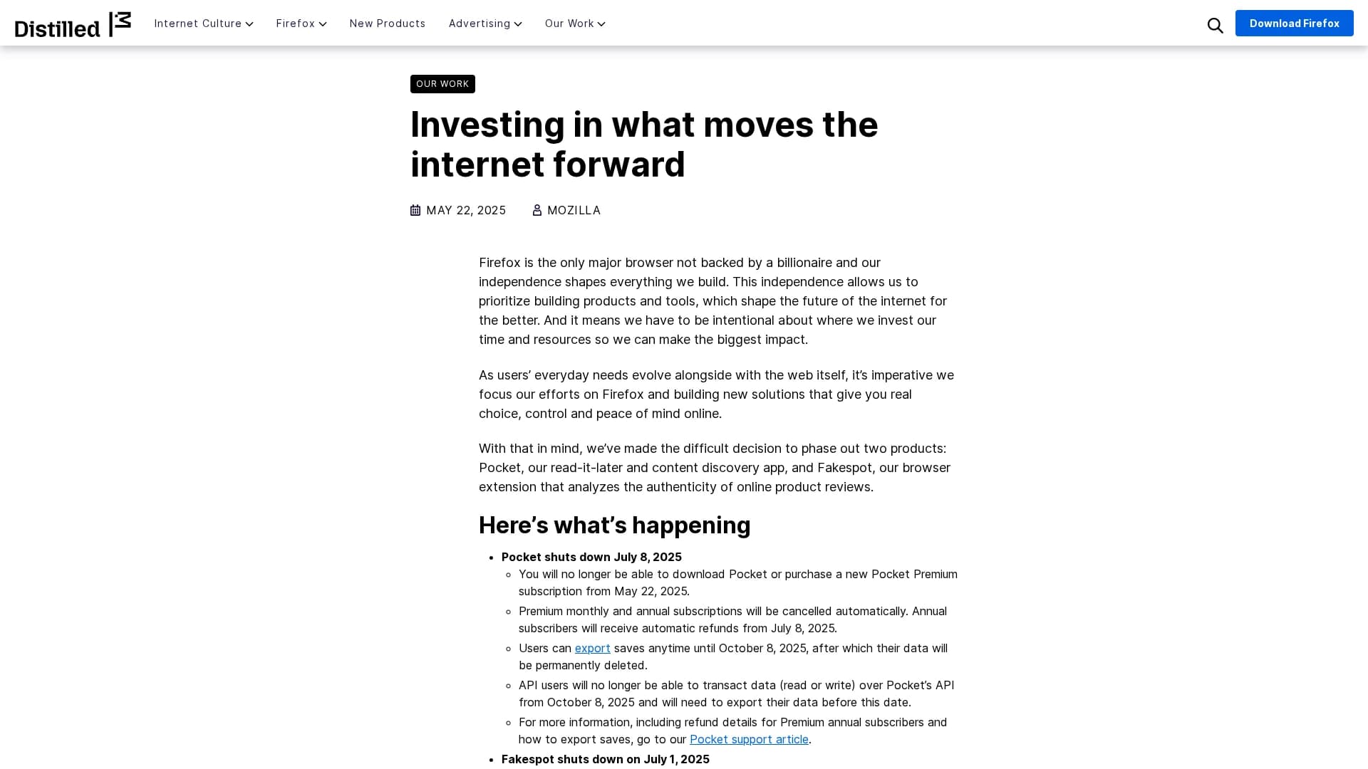 orbit-by-mozilla homepage
