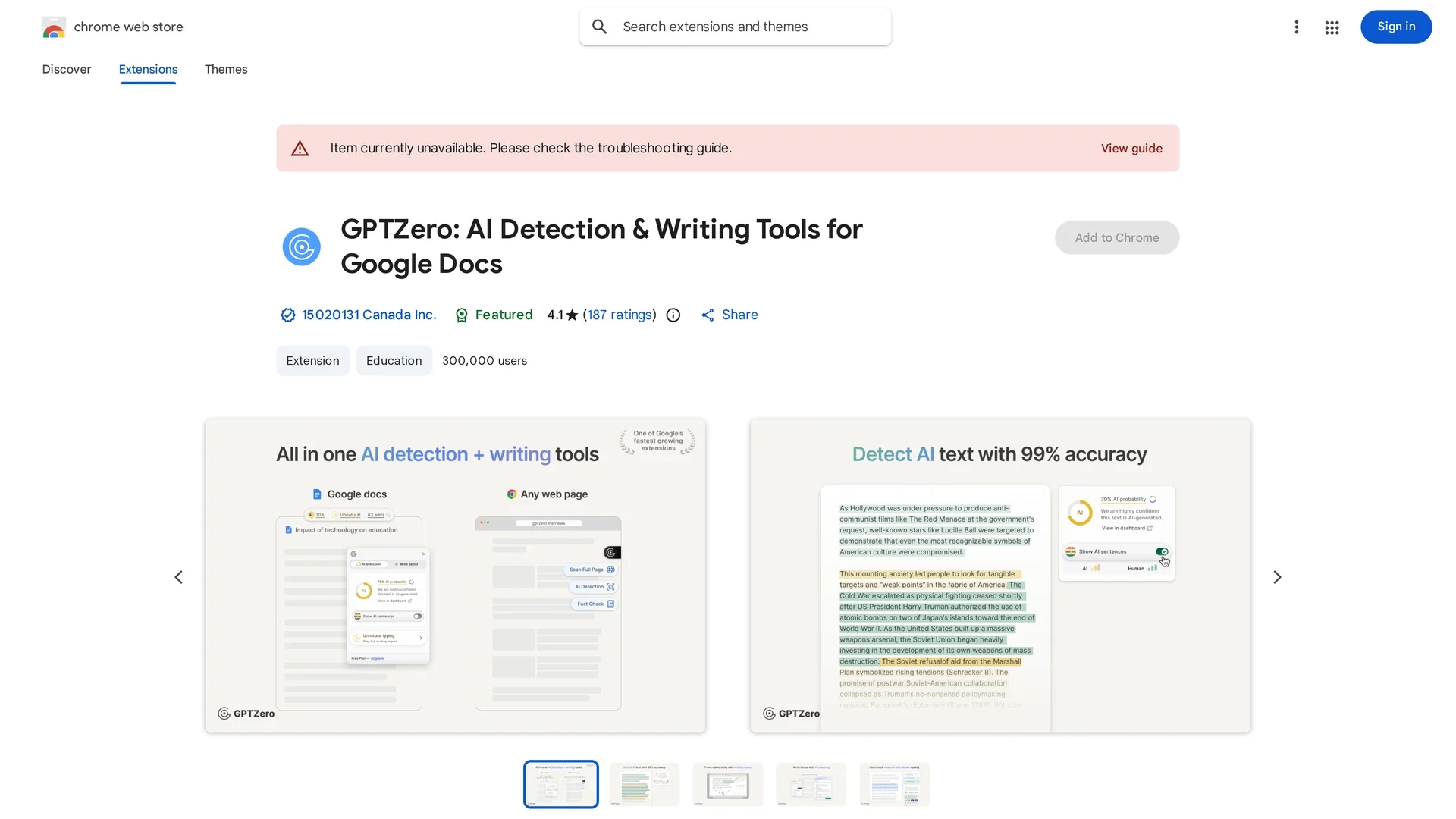 origin-by-gptzero homepage