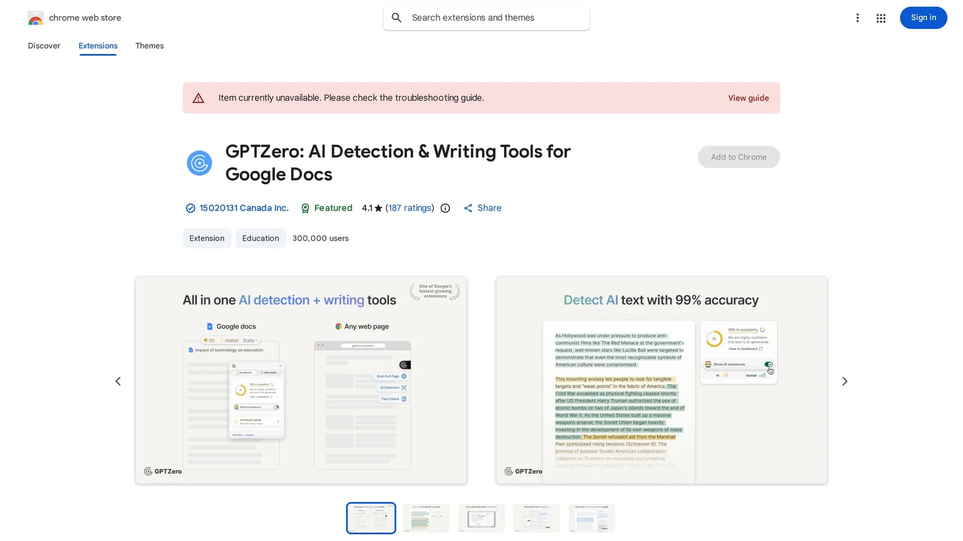 origin-by-gptzero homepage
