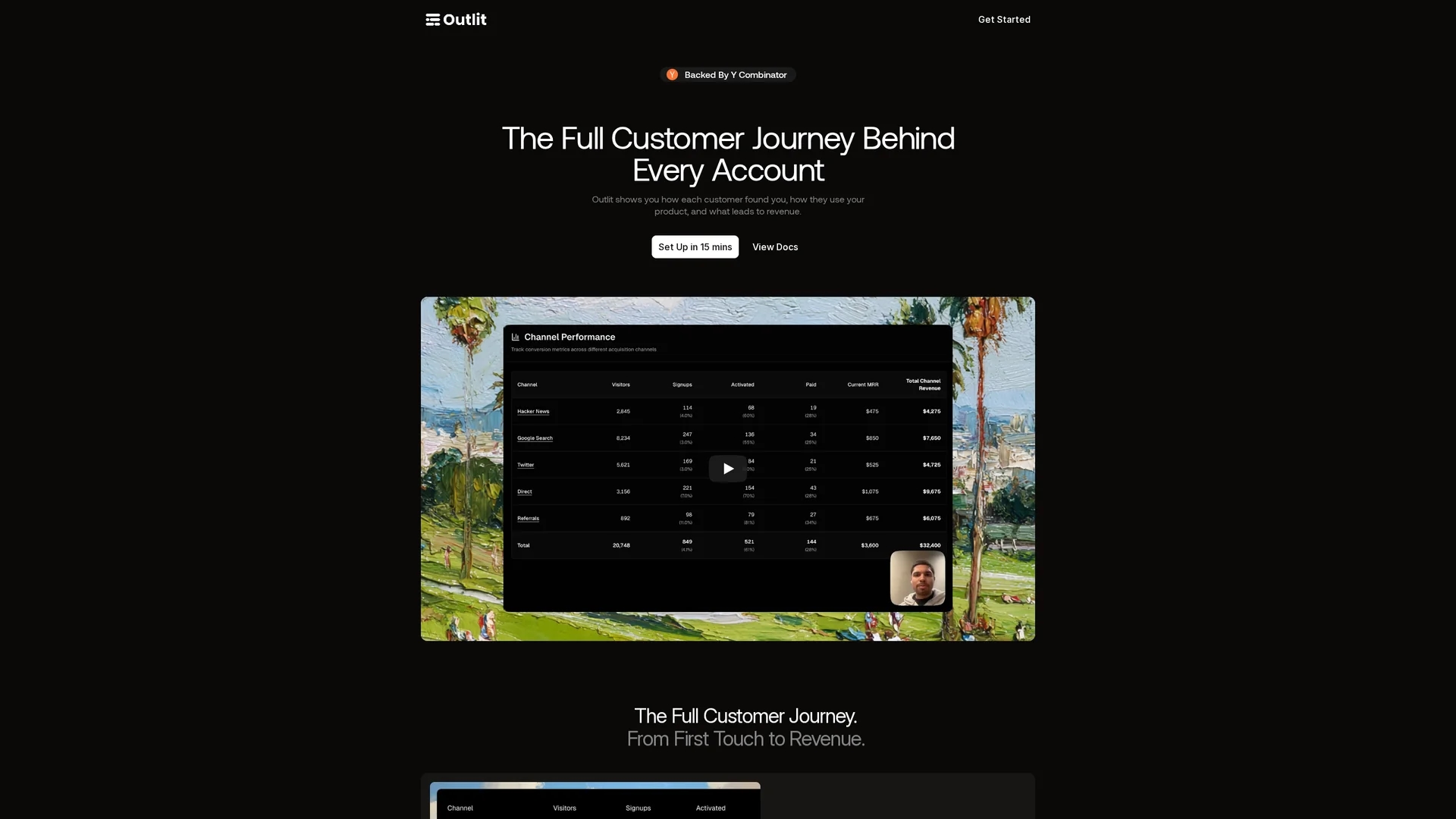outlit-ai homepage