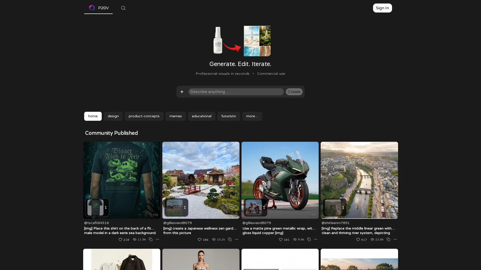 p20v homepage