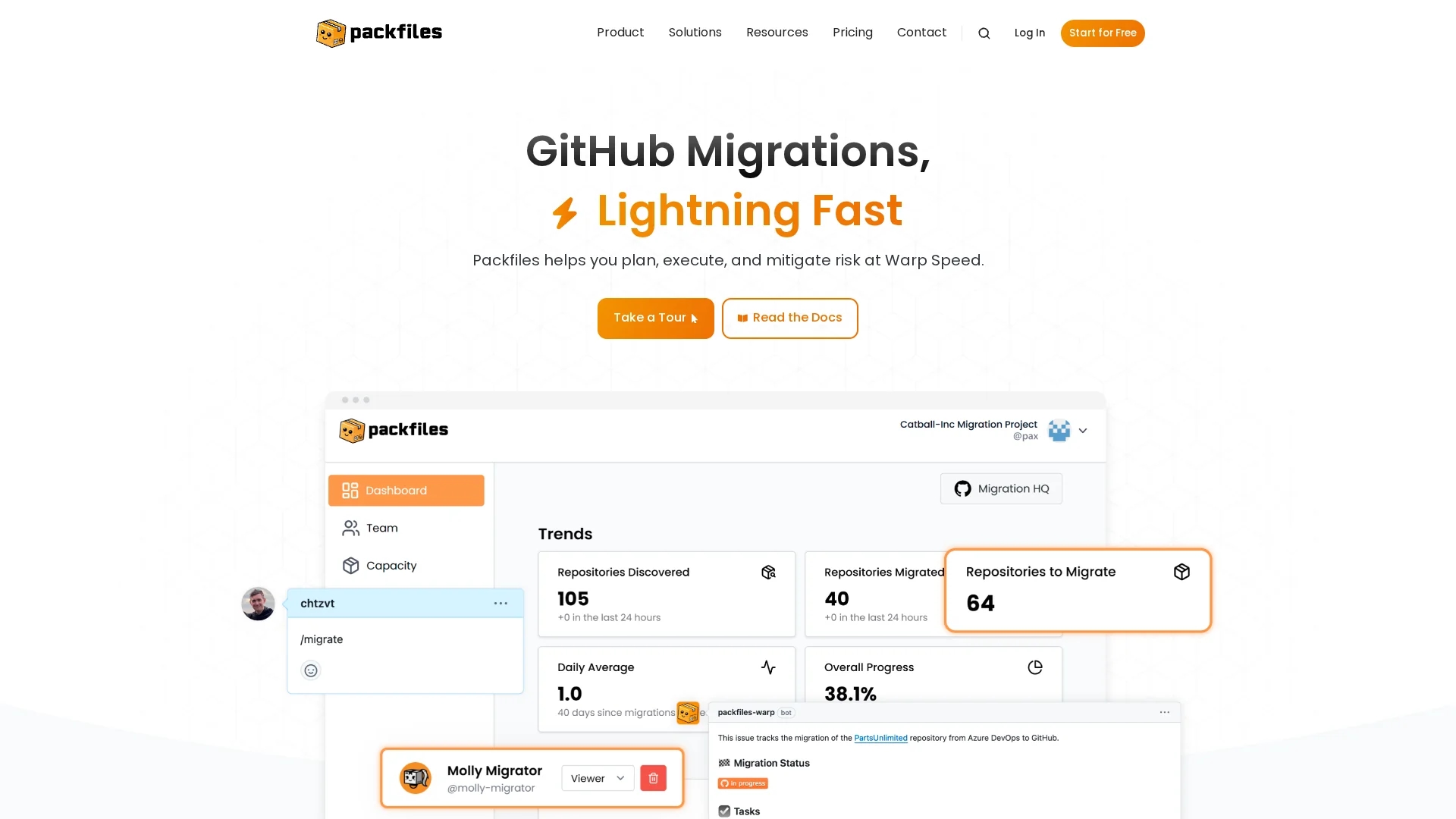 packfiles-warp homepage