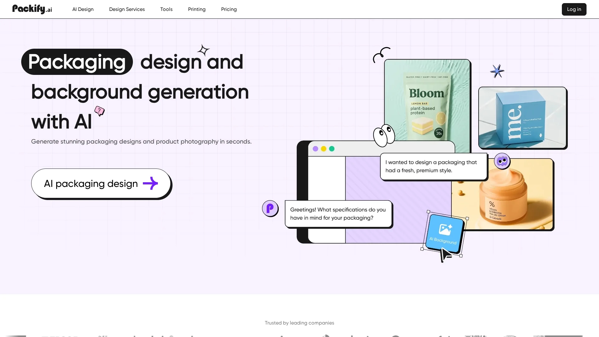 packify-ai homepage
