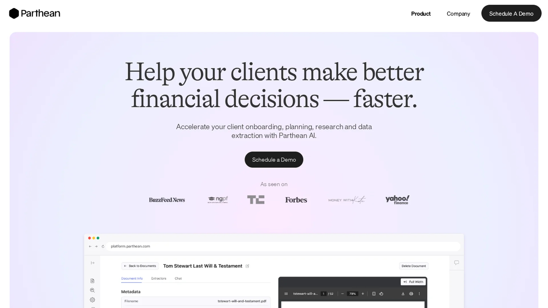 parthean-ai homepage