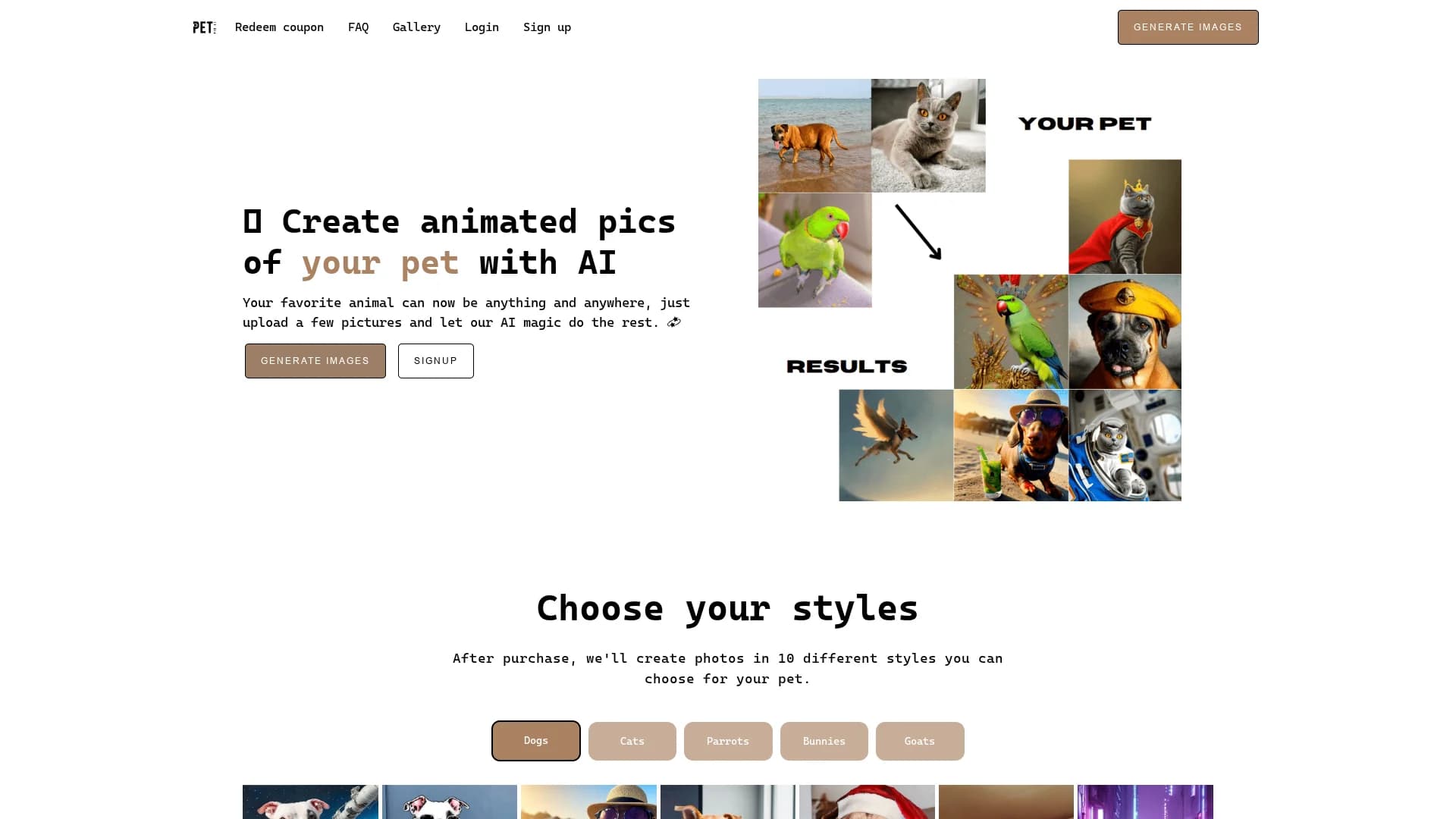 petpic homepage