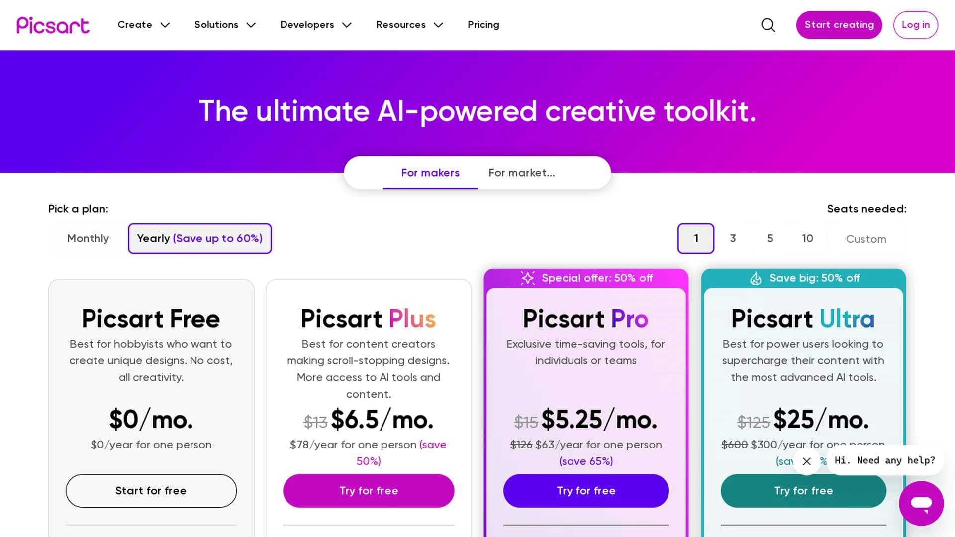 picsart homepage