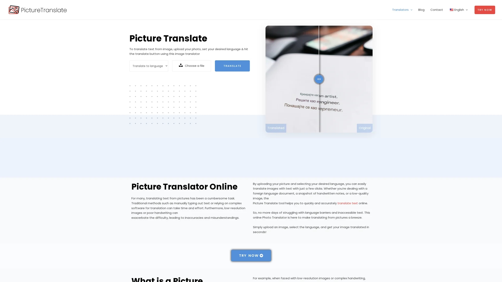 picture-translate homepage