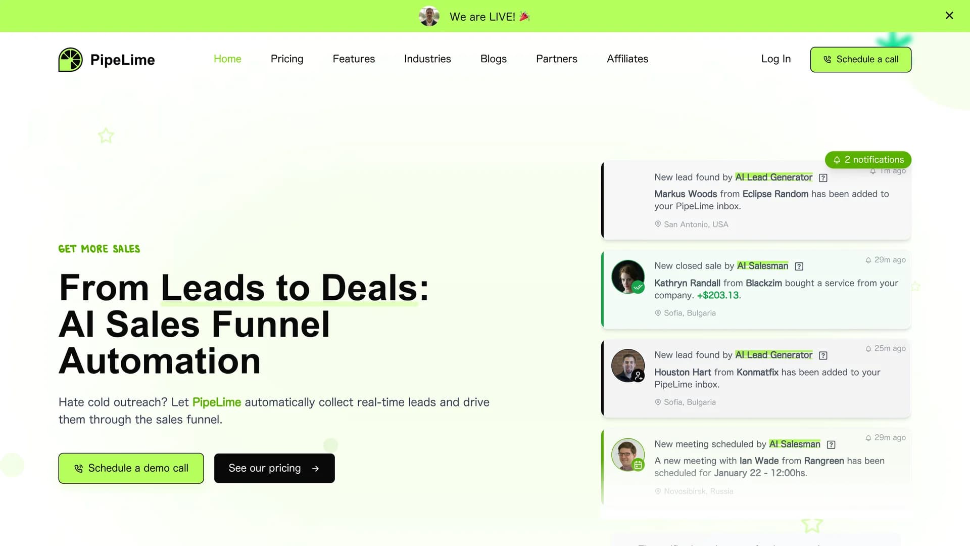 pipelime homepage