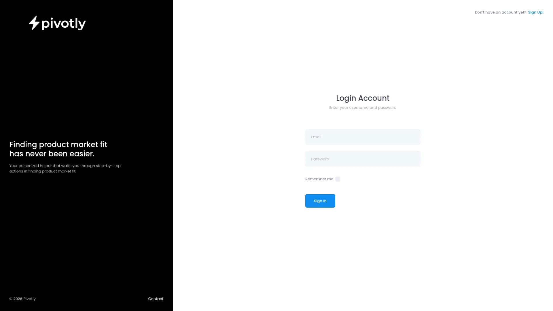 pivotly homepage