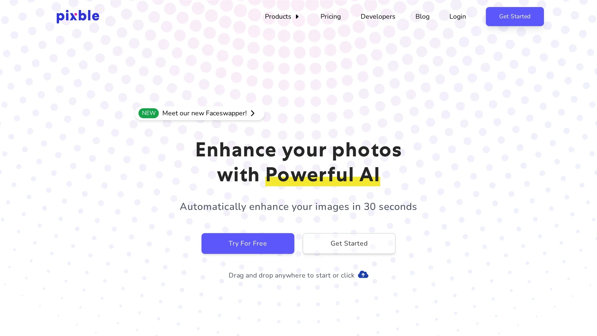 pixble homepage
