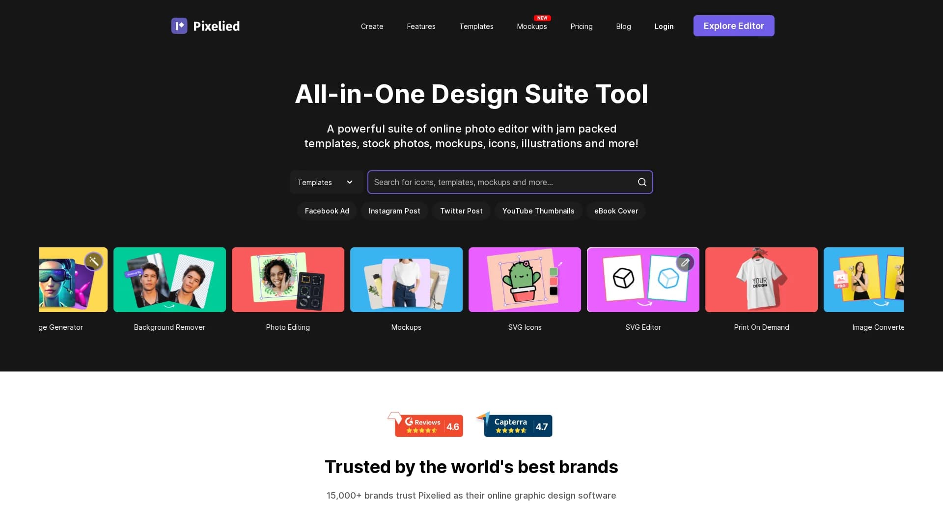pixelied-image-ai homepage