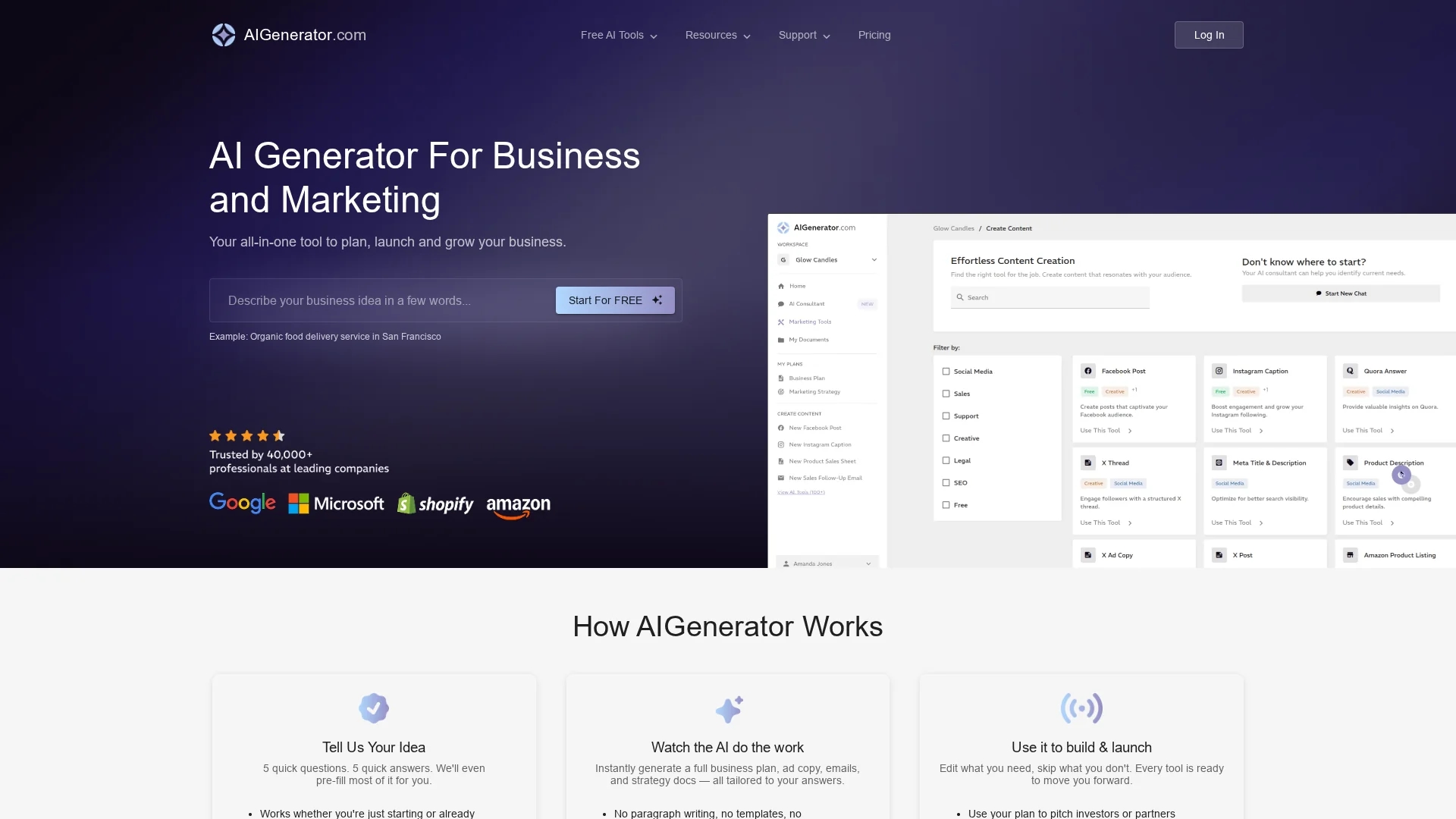 plannit-ai homepage